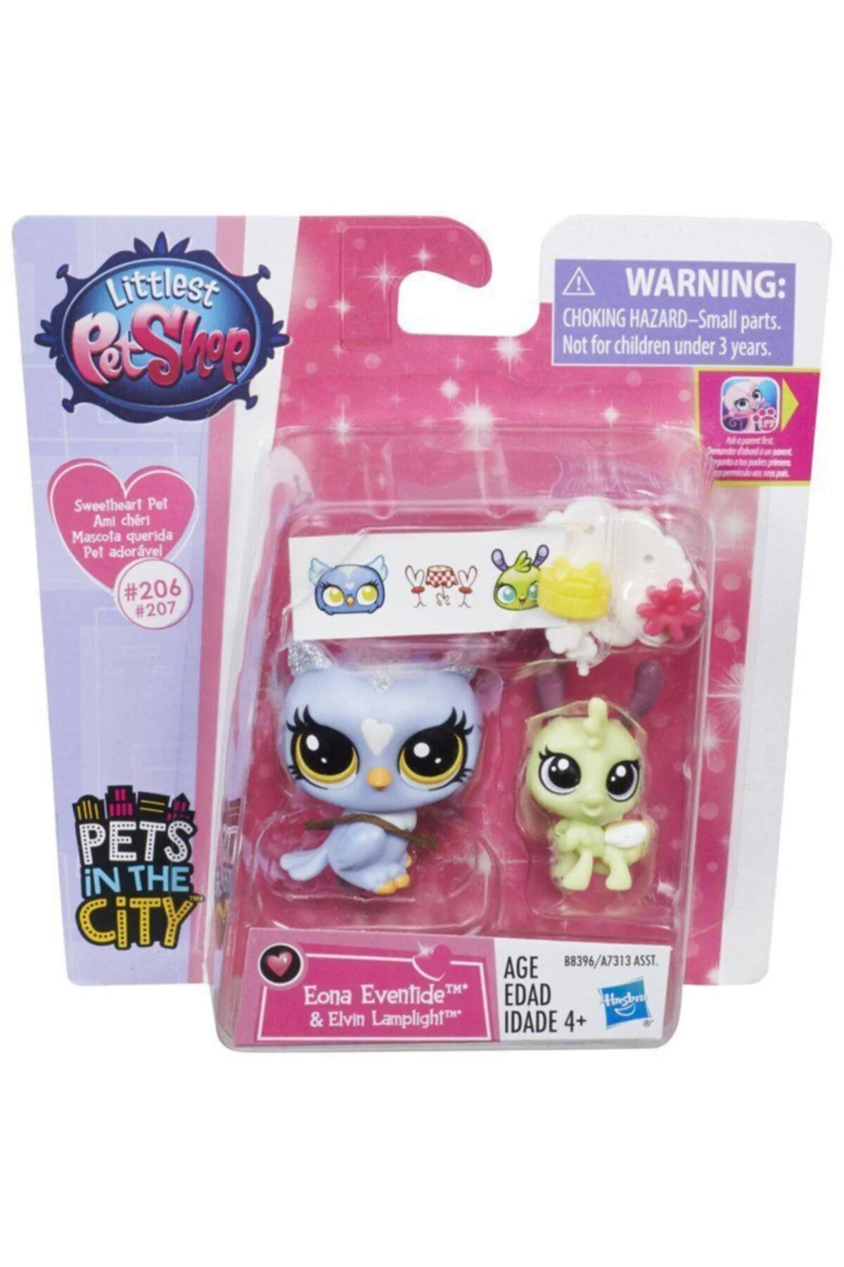 اسباب بازی های فیگور دیگر MINI AND HER PUPPY EONA EVENTIDE, ELVIN LAMPLIGHT MINIS PET SHOP ORIGINAL LPS Littlest Pet Shop