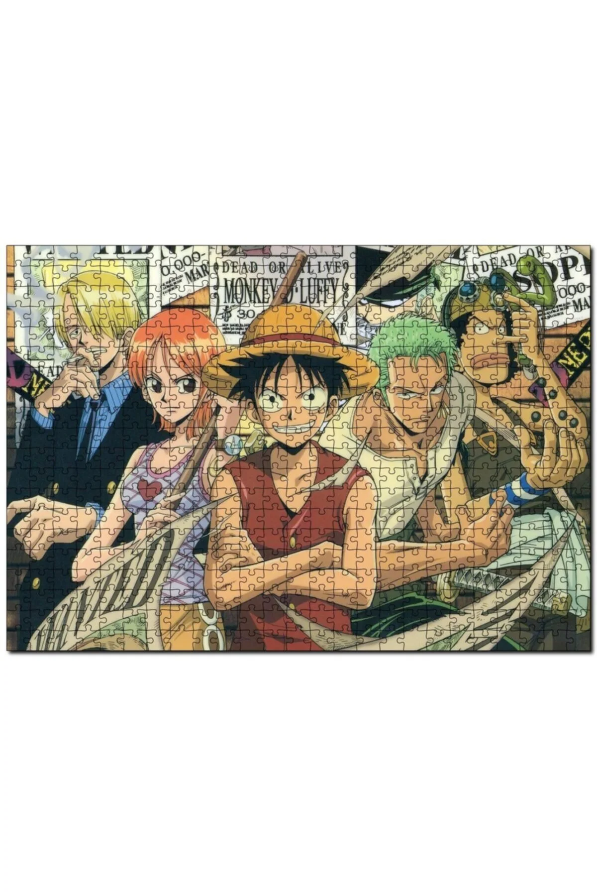 پازل شخصیت های انیمه MONKEY D LUFFY 1000 PIECE PUZZLE اره منبت کاری مویی ام دی اف چوب Cakapuzzle