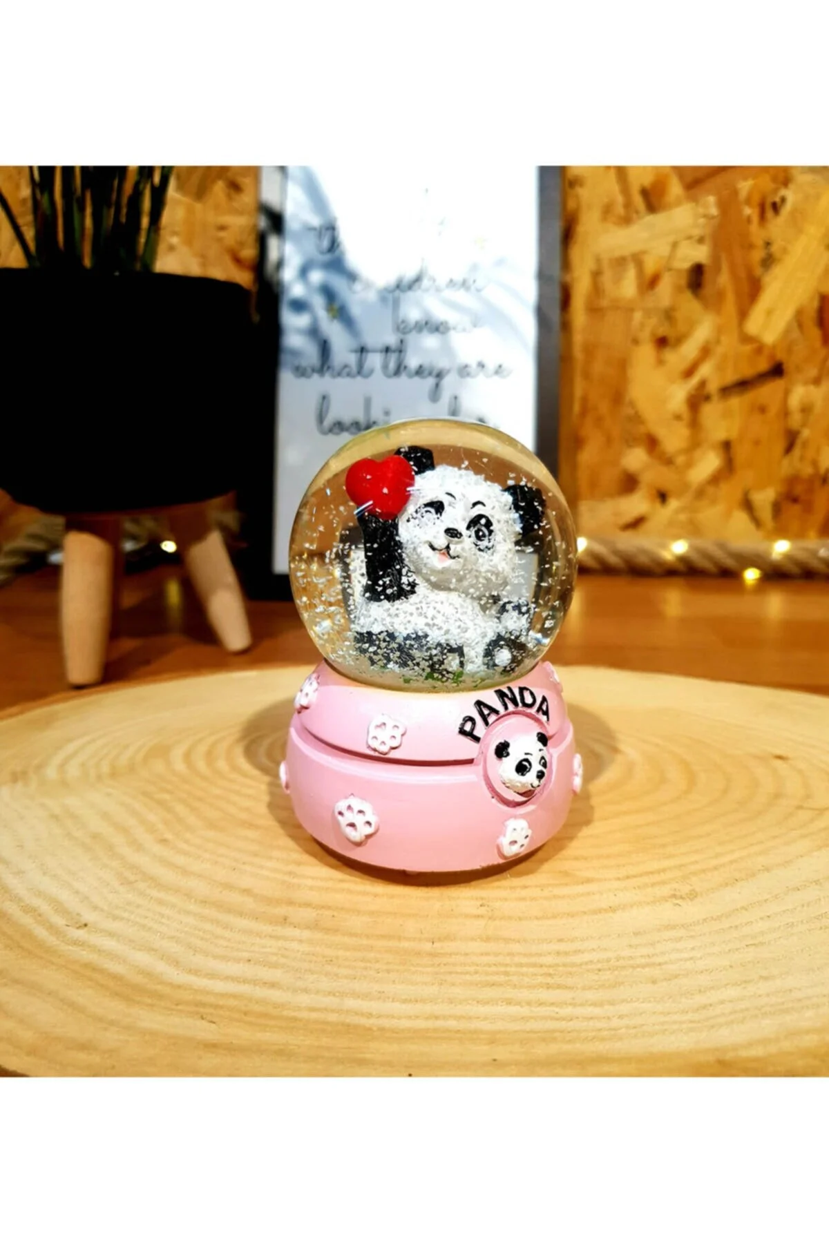 گوی برفی پاندا ناز هدیه ولنتاین SNOW GLOBE از ترکیه Genel Markalar