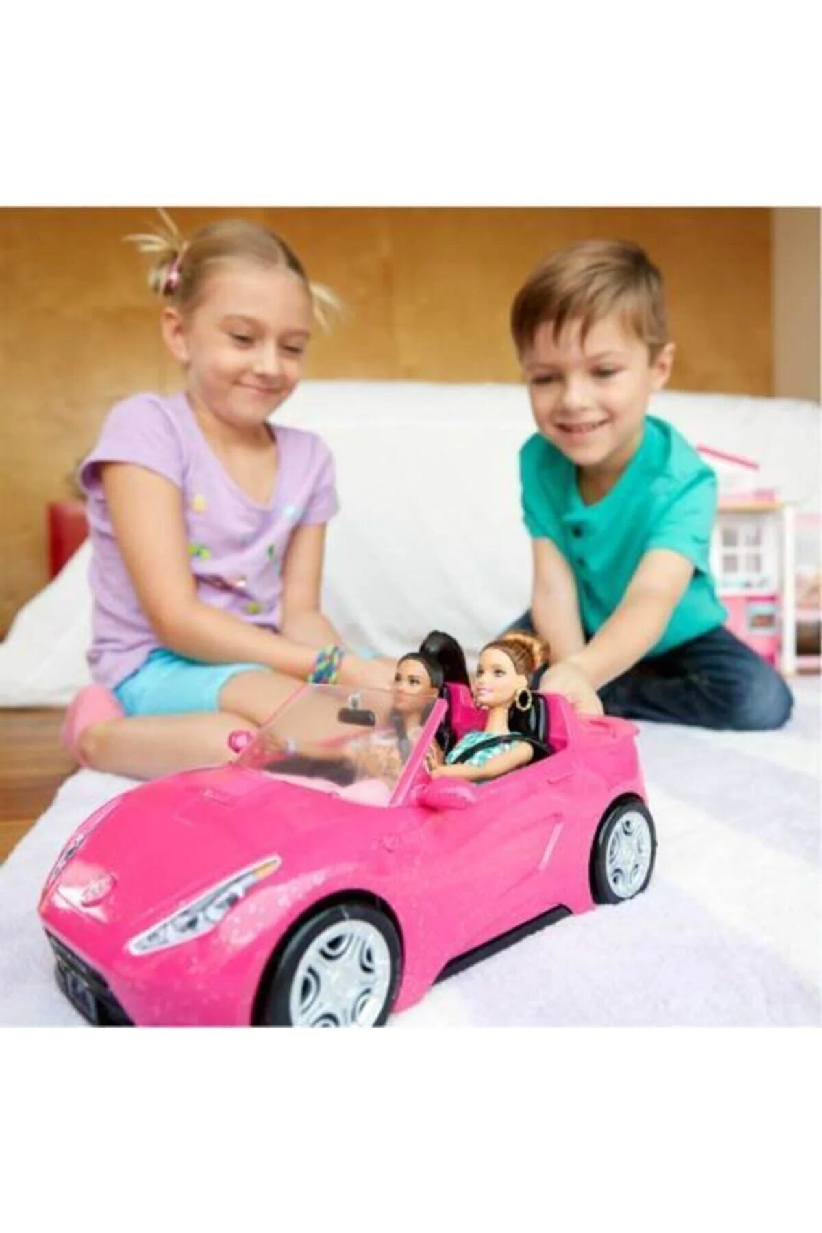 ماشین اسباب بازی BARBIE'S LIFE MALE MATTEL PINK COOL BABY TOY CAR DVX59 Mattel