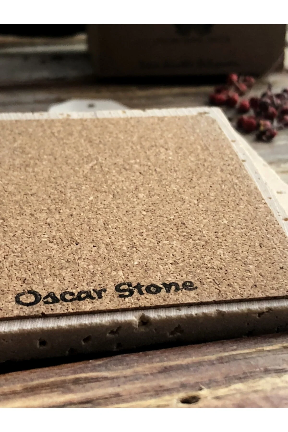 زیر لیوانی سنگی خط چشم 4  Oscar Stone Decor