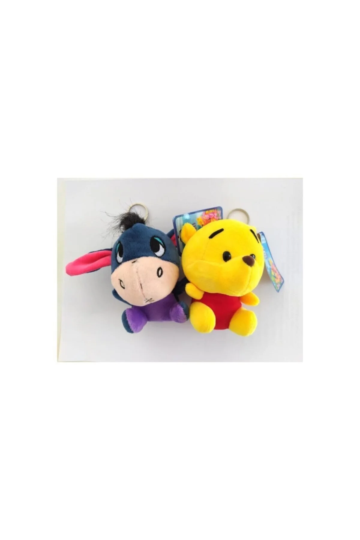 جلیقه کلید 2 تکه جاکلیدی مخمل دار ناز WINNIE THE DONKEY Piraye Hediyelik Eşya