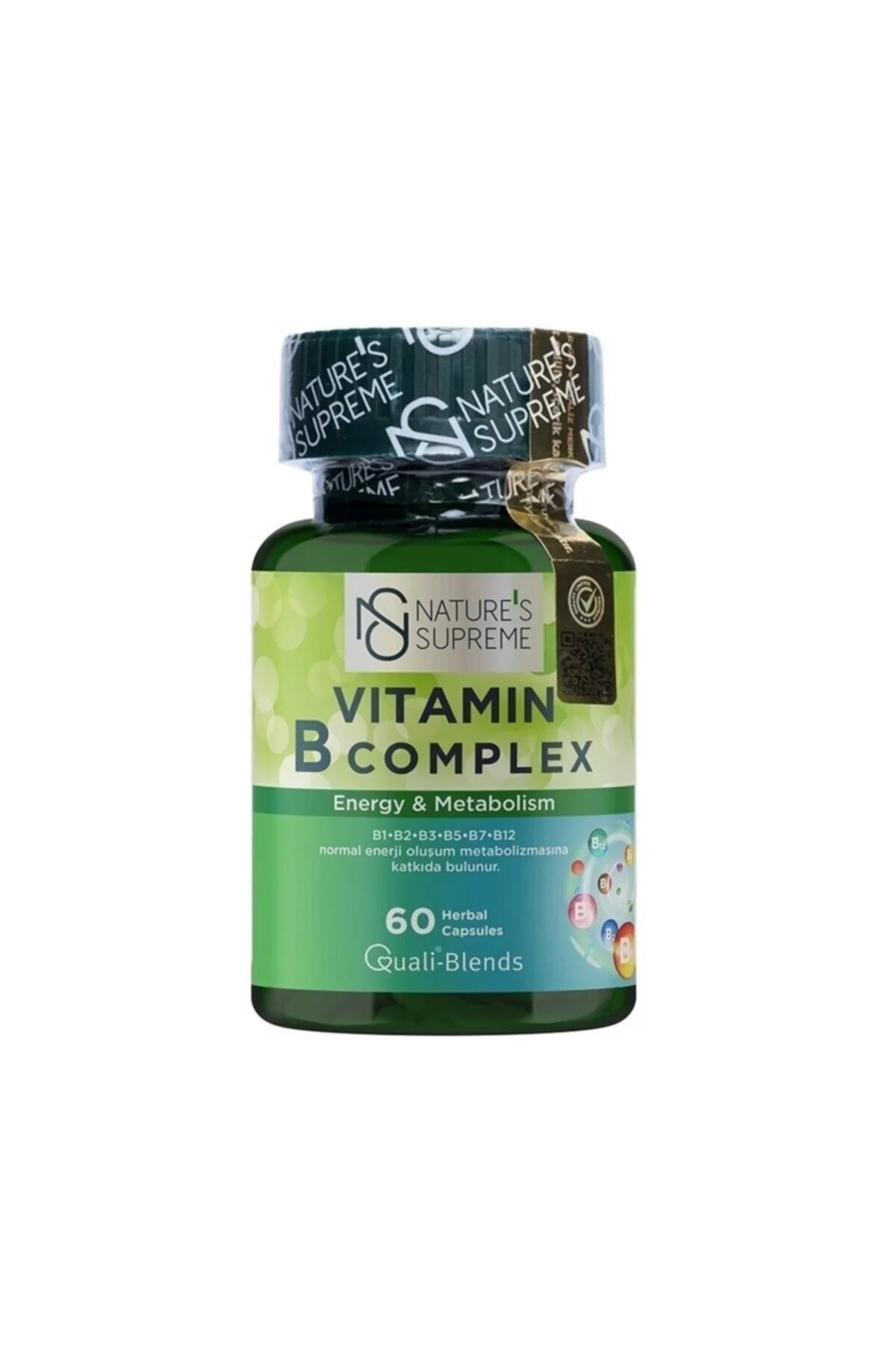 ویتامین 60 کپسول پیچیده B Natures Supreme