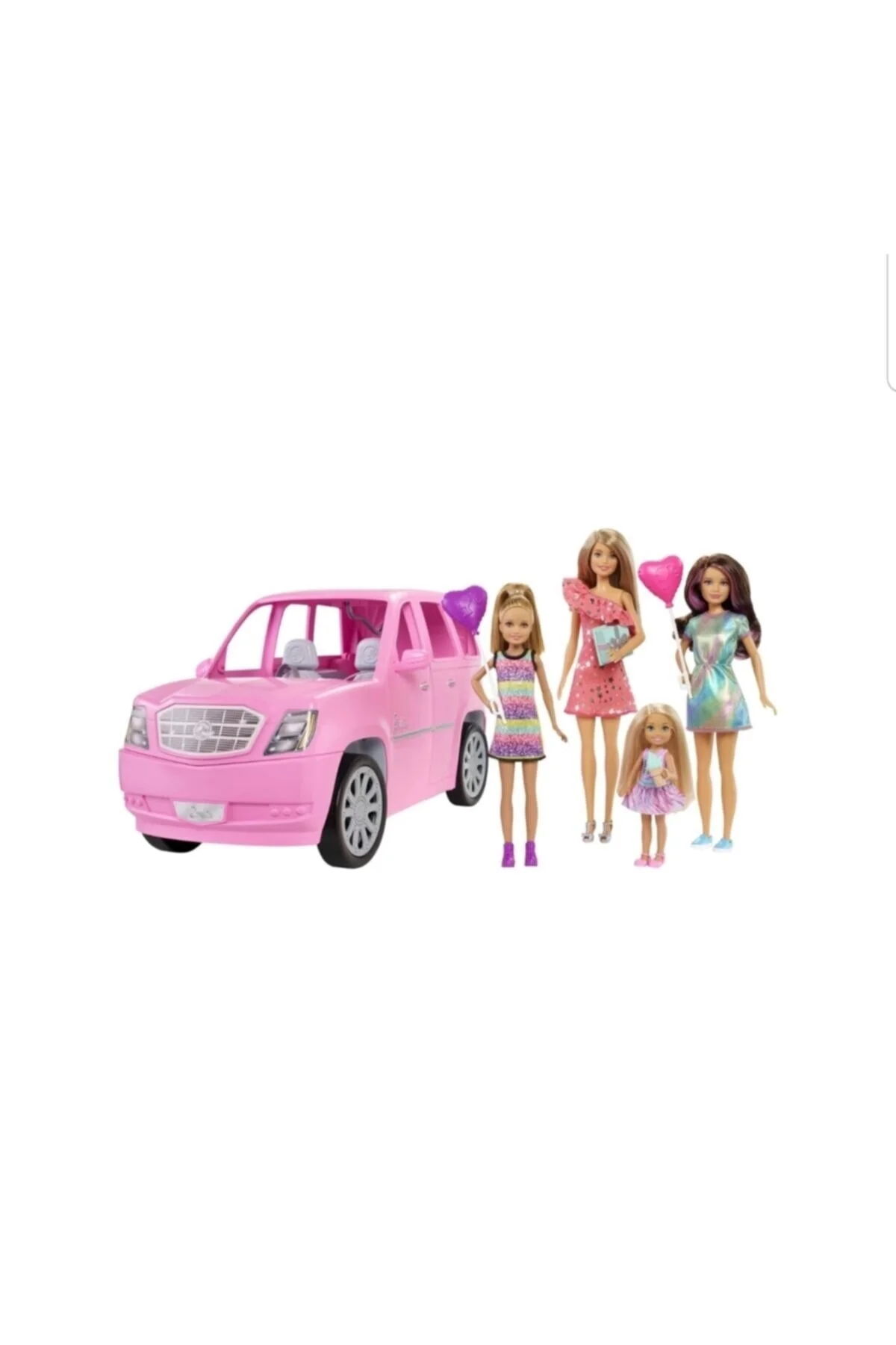 ماشین اسباب بازی ابزار صورتی و خواهر برادر ست دخترانه Barbie