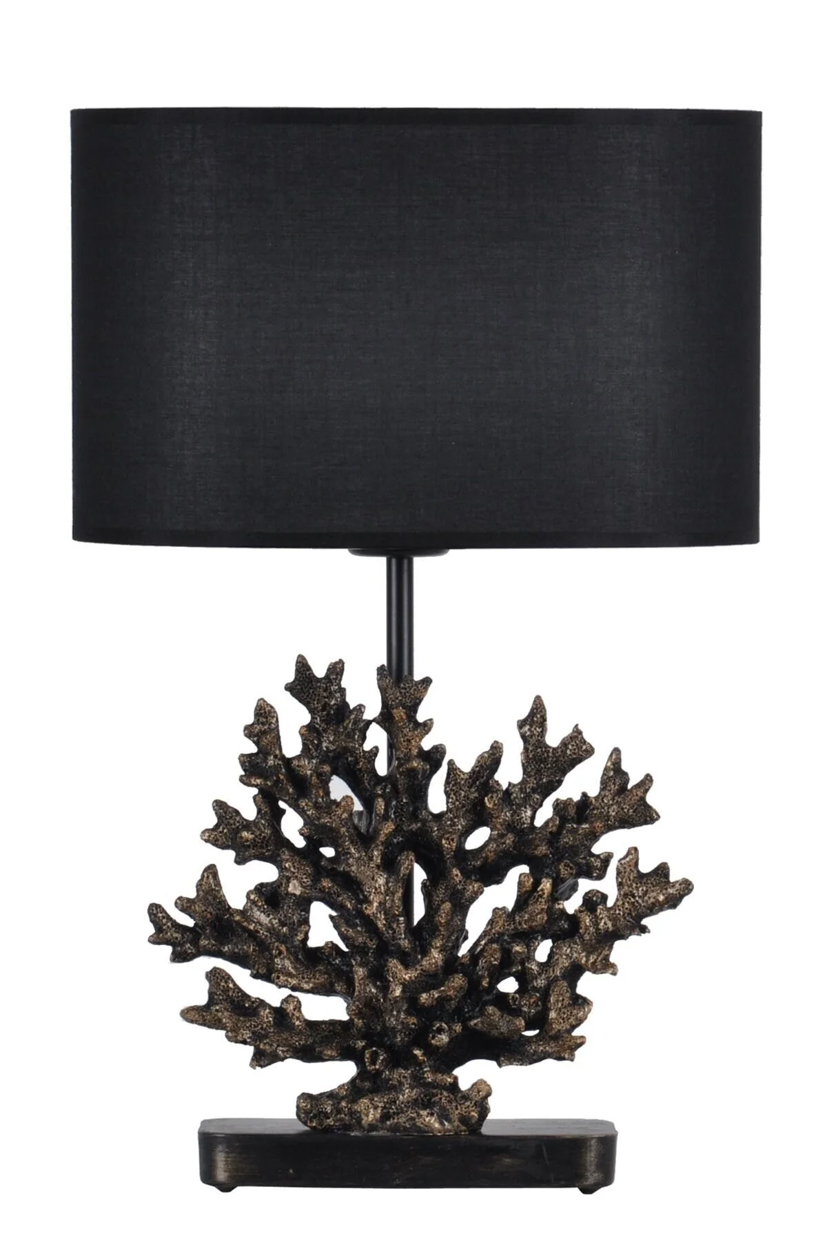 آباژور سیاه دکوری طراحی مدرن Mercan Lampshade Gold مشکی کیودک  Qdec
