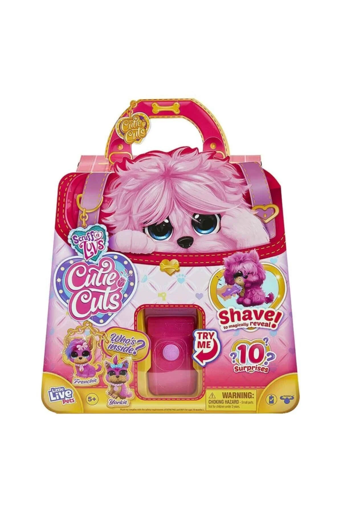 اسباب بازی های پشمی TOY SCRUFF A LUVS CUTIE CUT SURPRISE PLUSH 30112 GIOCHI PREZIOSI