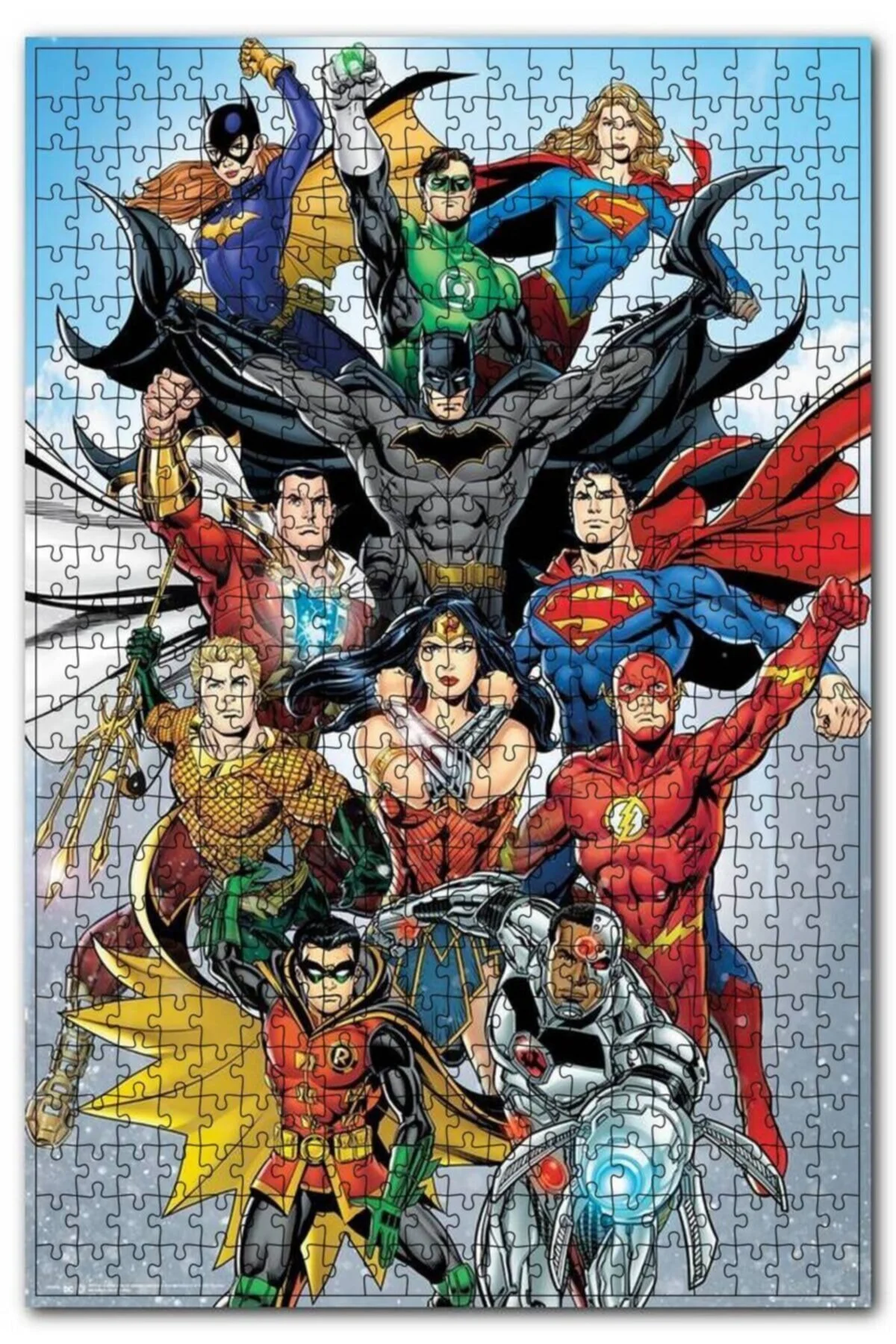 پازل SUPER HEROES TOGETHER 500 PIECE PUZZLE اره منبت کاری مویی ام دی اف چوب Cakapuzzle