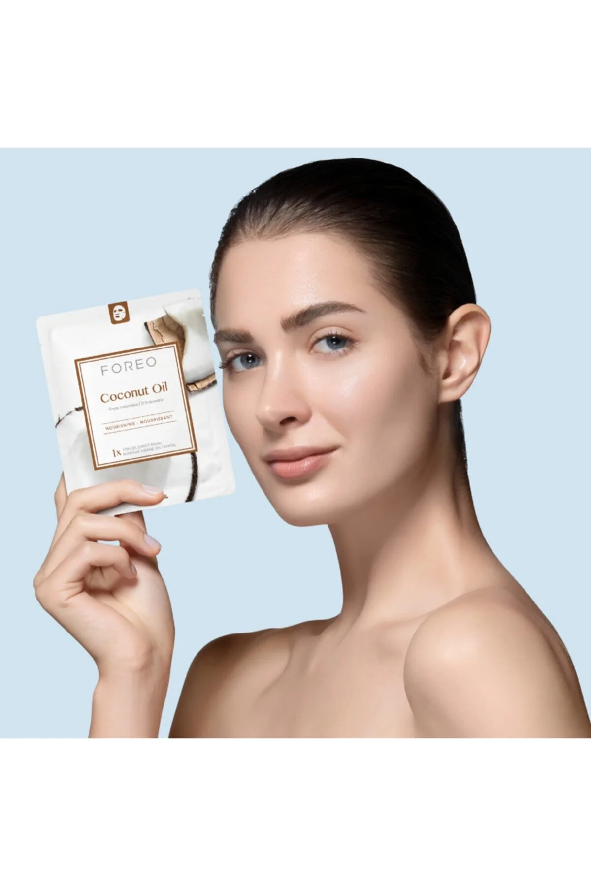 ماسک صورت واتر جت روغن نارگیل تغذیه 3 کاغذی  Foreo