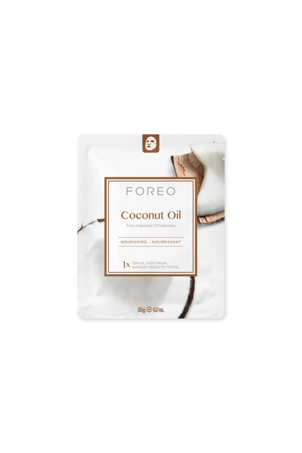 ماسک صورت واتر جت روغن نارگیل تغذیه 3 کاغذی  Foreo