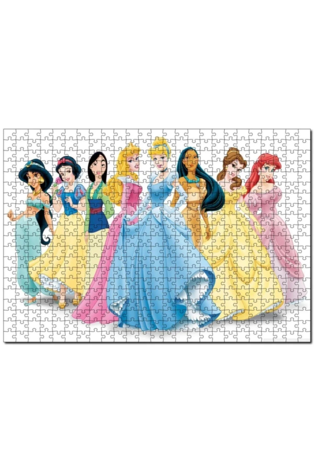 پازل CAKASEPETIM DISNEY PRINCESS CHARACTERS 255 PIECE PUZZLE اره منبت کاری مویی ام دی اف چوبی Cakapuzzle