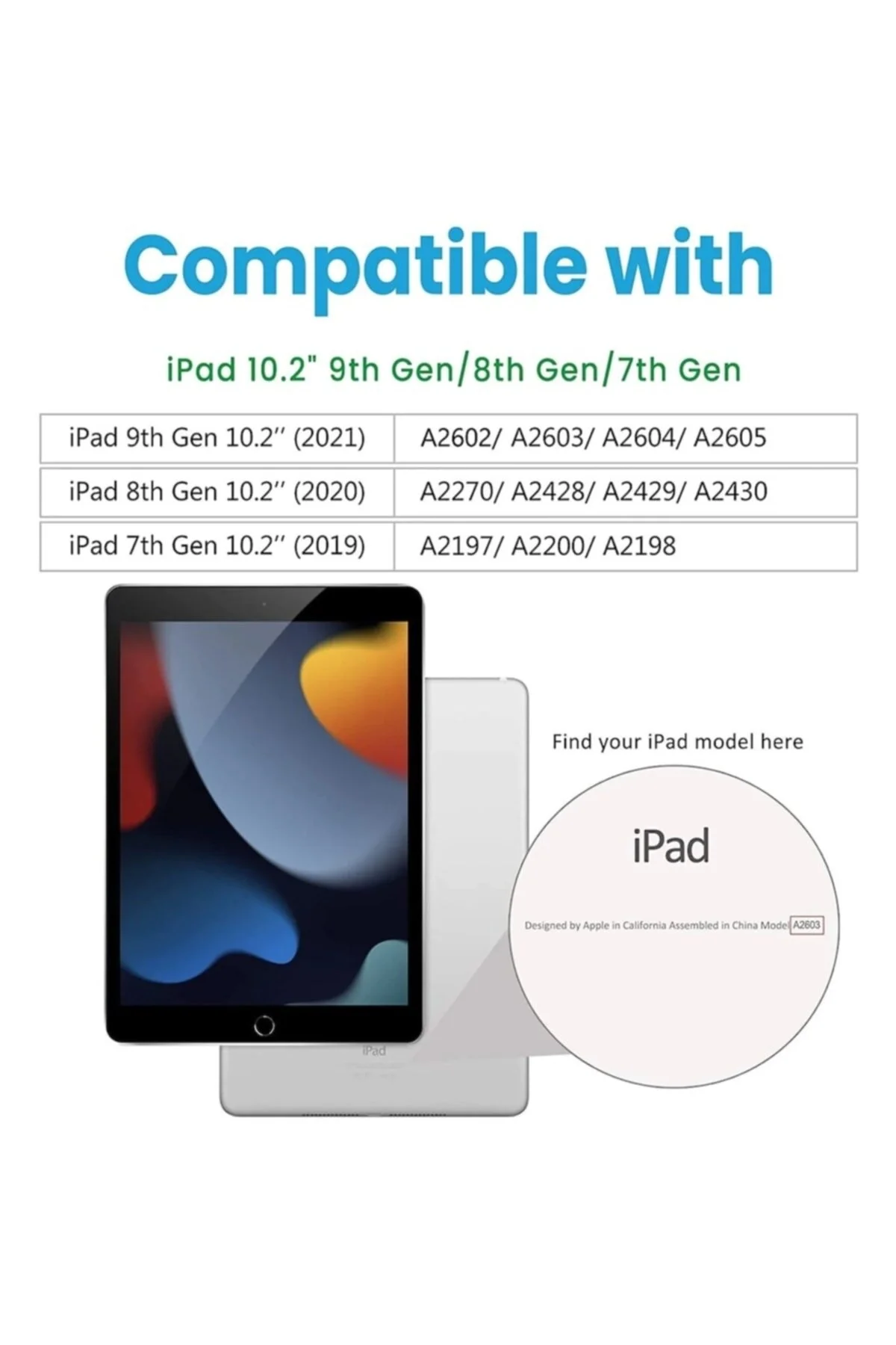کاور تبلت دخترانه و پسرانه بچگانه IPAD 7. GENERATION 10.2 'CASE CASE DEFEND m.tk moveteck