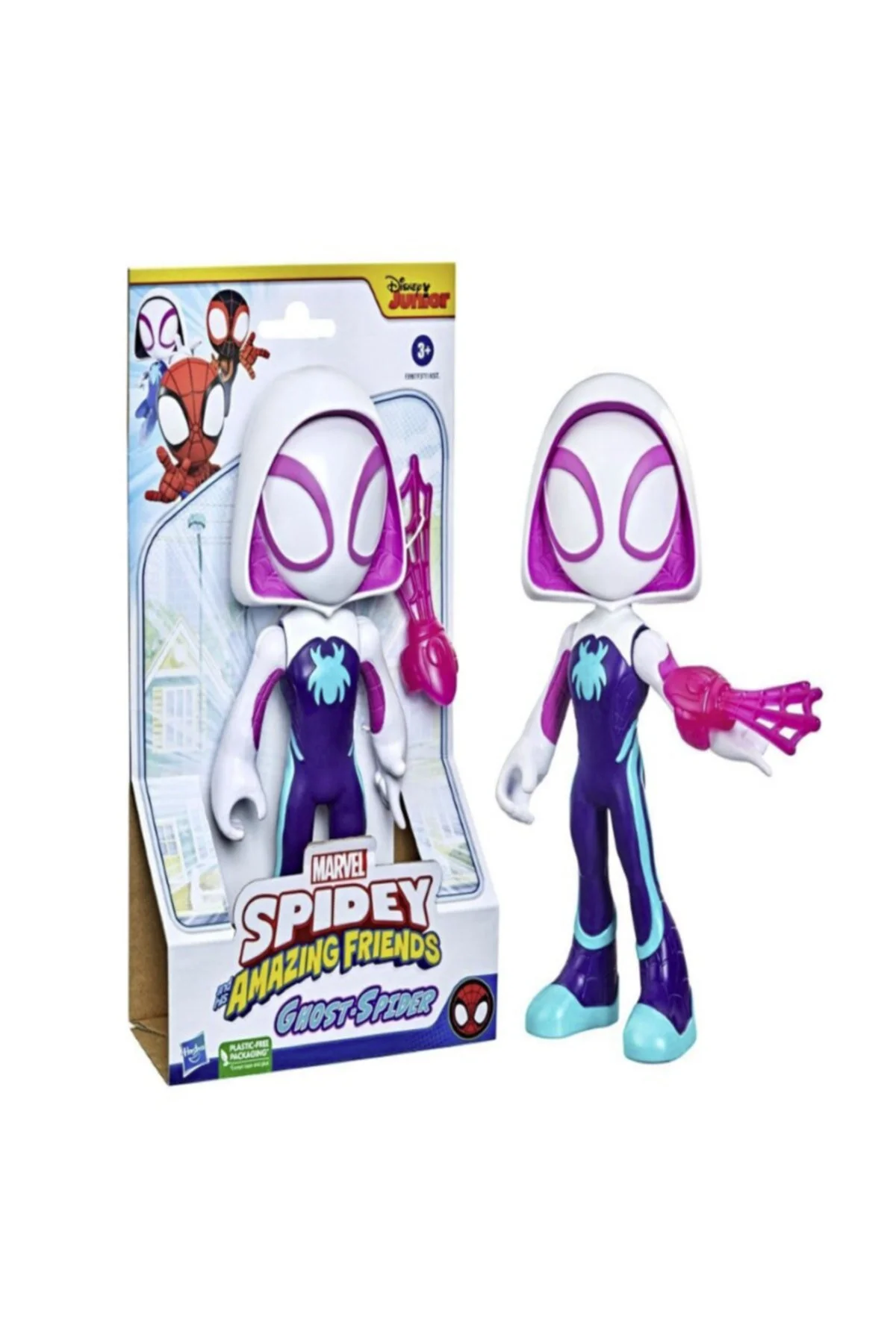 اسباب بازی های فیگور شخصیت عنکبوت عنکبوتی و دوستانش Mega Ghost شکل 25Cm  Hasbro