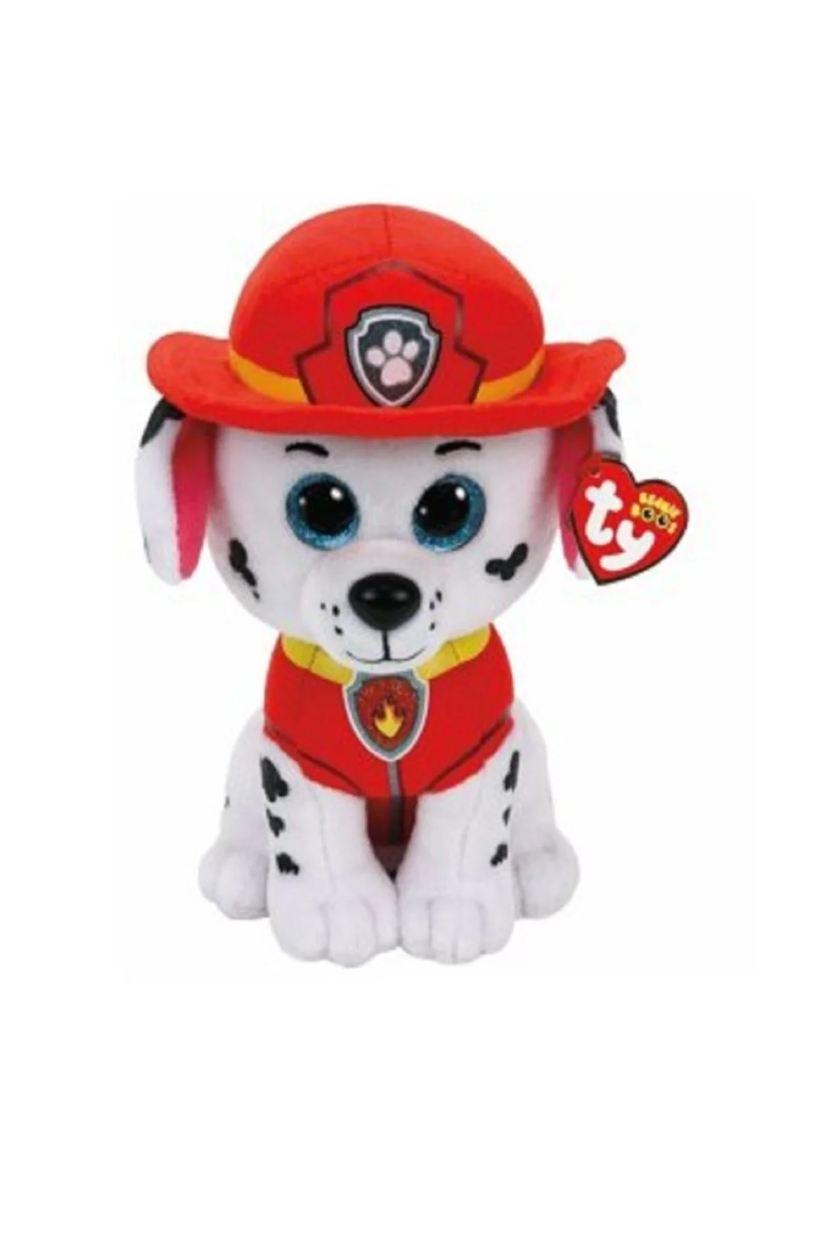 اسباب بازی های پشمی TY PLUSH BEANIE BOOS PAW PATROL MARSHALL 15 سانتی متری همراه خواب ممتاز وارداتی ارسال سریع Schulzz