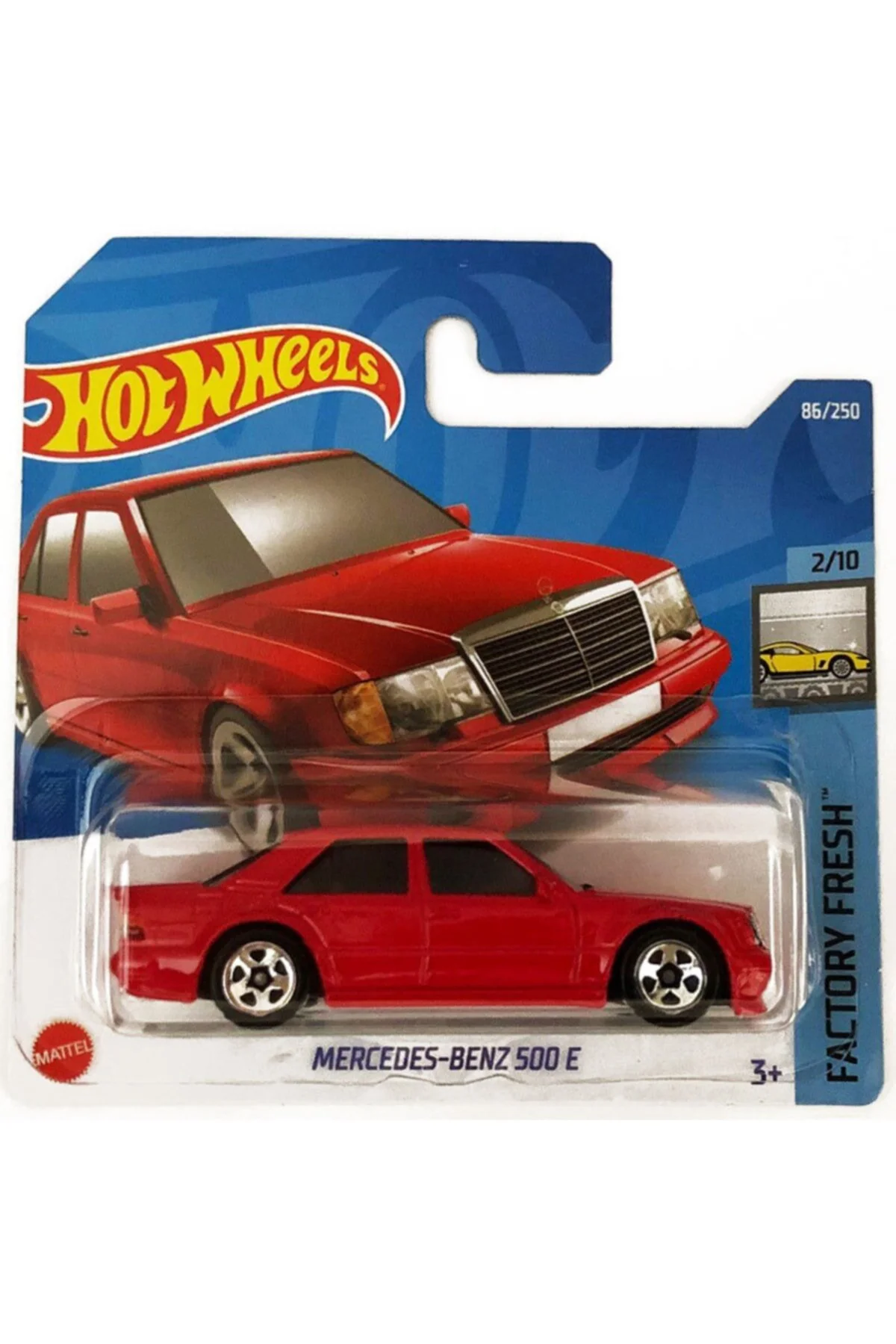 مدل خودرو قرمز مرسدس بنز 500 E فابریکی تازه HOT WHEELS