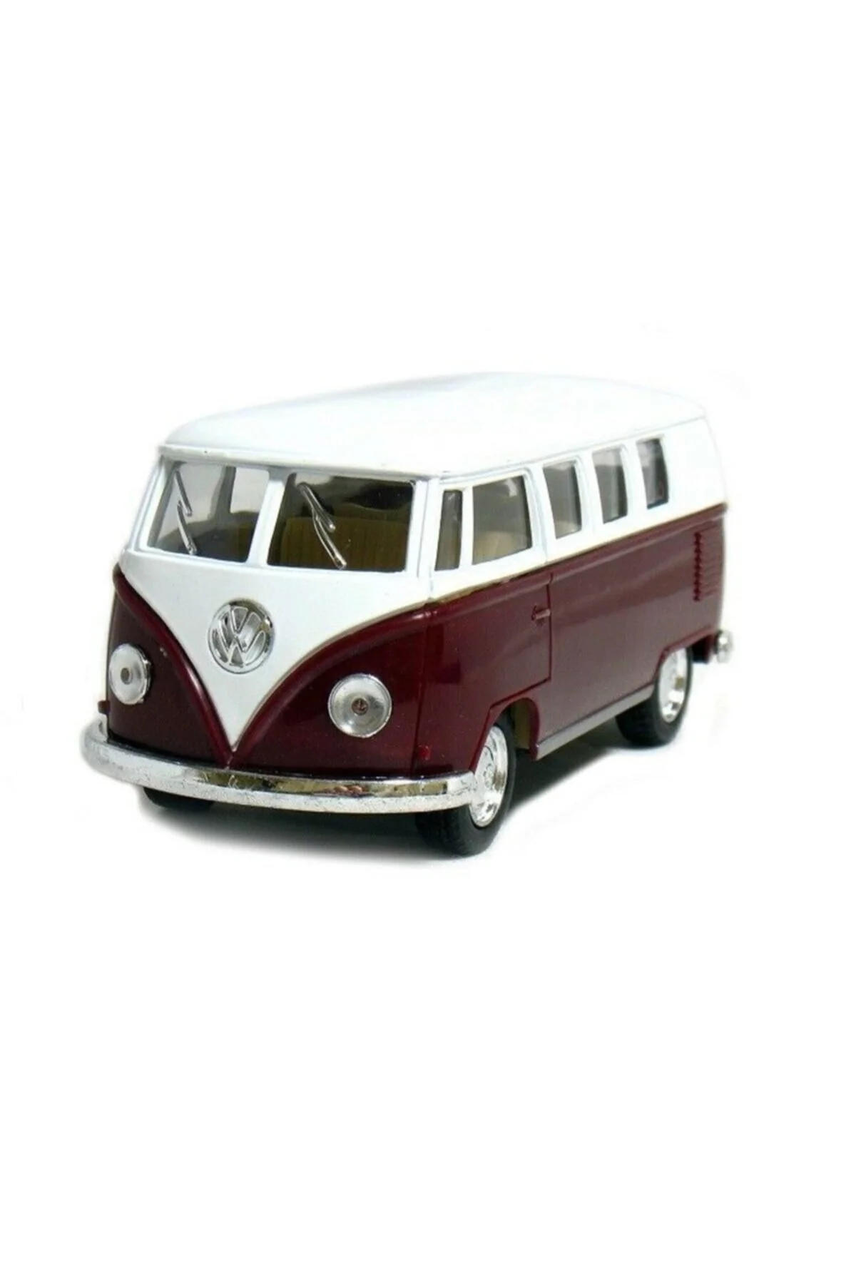 مدل خودرو اتوبوس کلاسیک 1962 VW 1:32 فلزی قهوه ای 2021 اورجینال Kinsmart