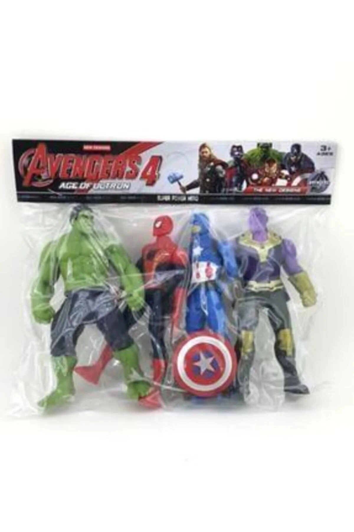 اسباب بازی های فیگور دیگر هالک تانوس کاپیتان آمریکا 4 قهرمانان مرد عنکبوتی نورانی AVENGERS