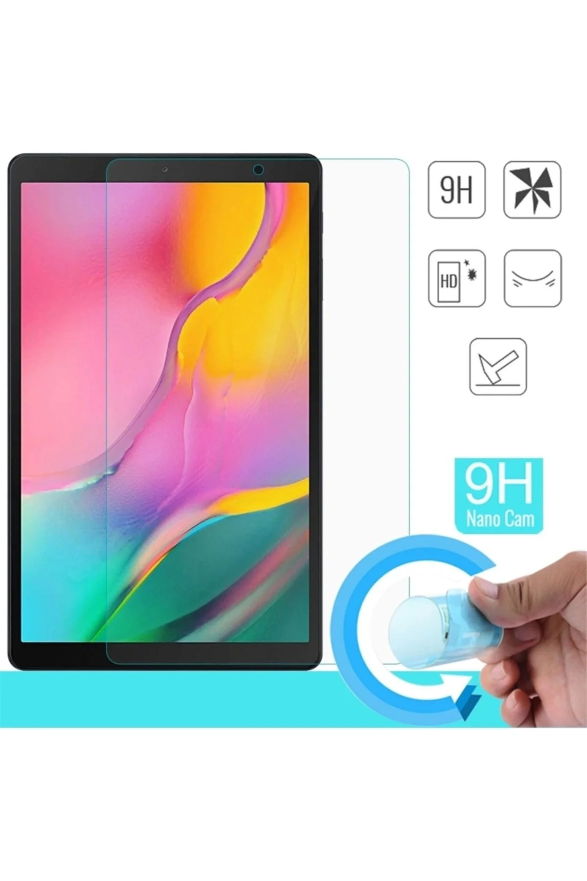 کاور تبلت محافظ صفحه نمایش نانو انعطاف پذیر نشکن GALAXY TAB A7 10.4 اینچی cover garage