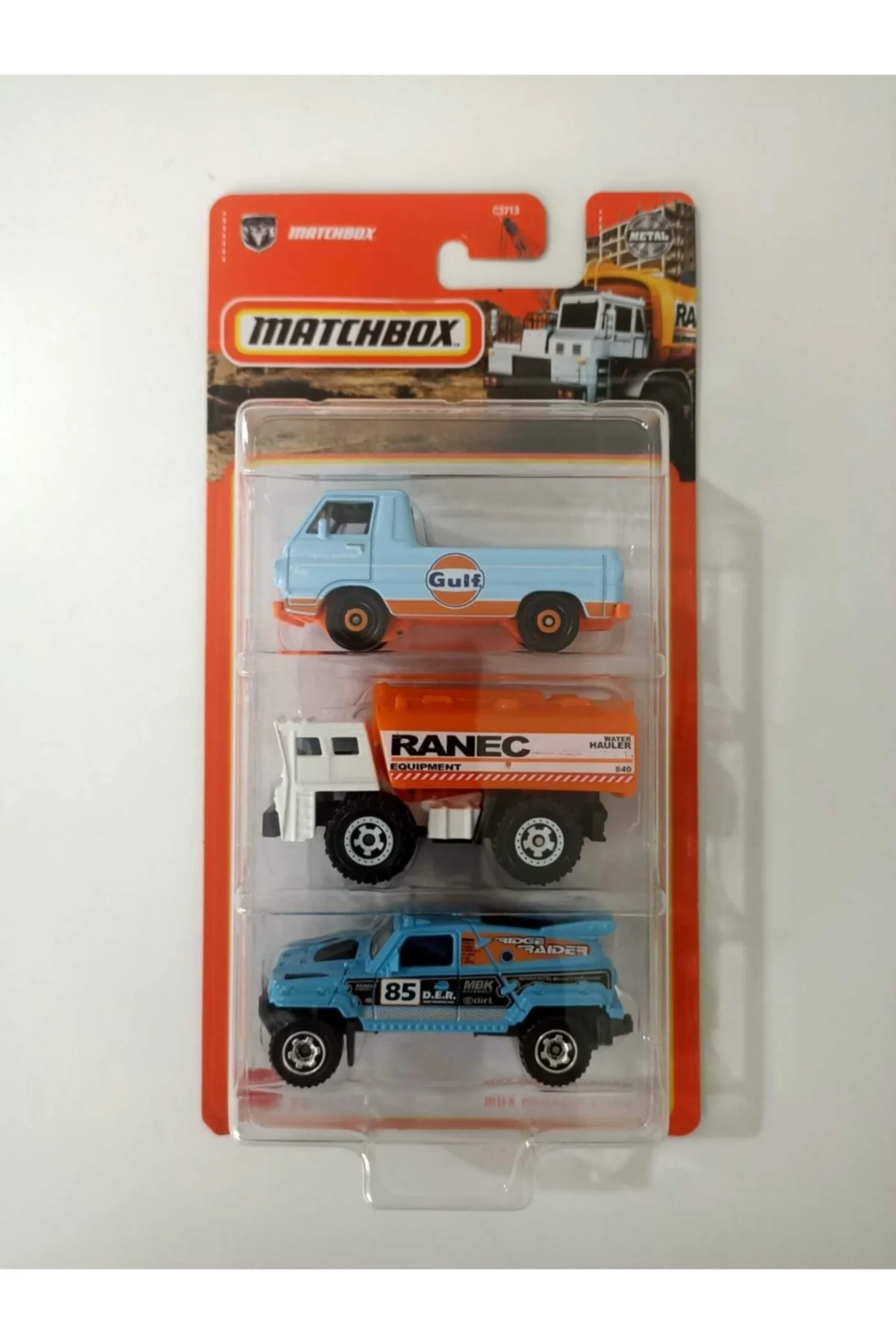 ماشین اسباب بازی مجموعه اتومبیل سه گانه MBX CONSTRUCTION II HFK09 Matchbox