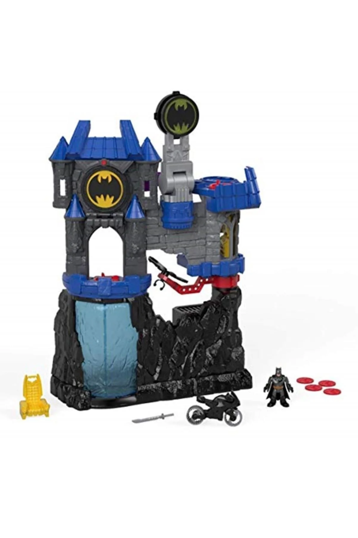 اسباب بازی های فیگور شخصیت DC SUPER FRIENDS WAYNE MANOR CASTLE مجموعه دو طبقه FMX63 MULTI COLOR ایمجینکس Imaginext