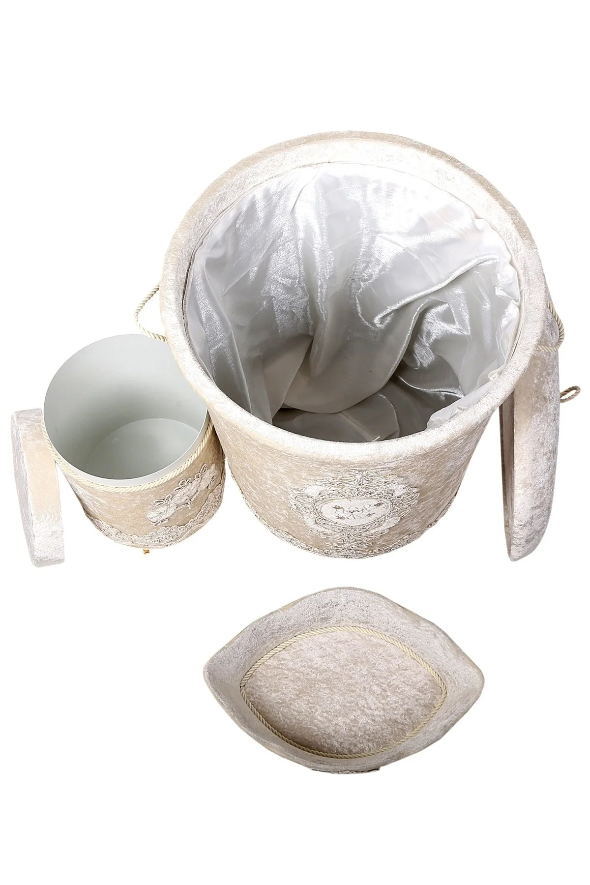 سبد رخت چند رنگ مجموعه لباسشویی کثیف لیزا ویزون 3L  Bonny Home