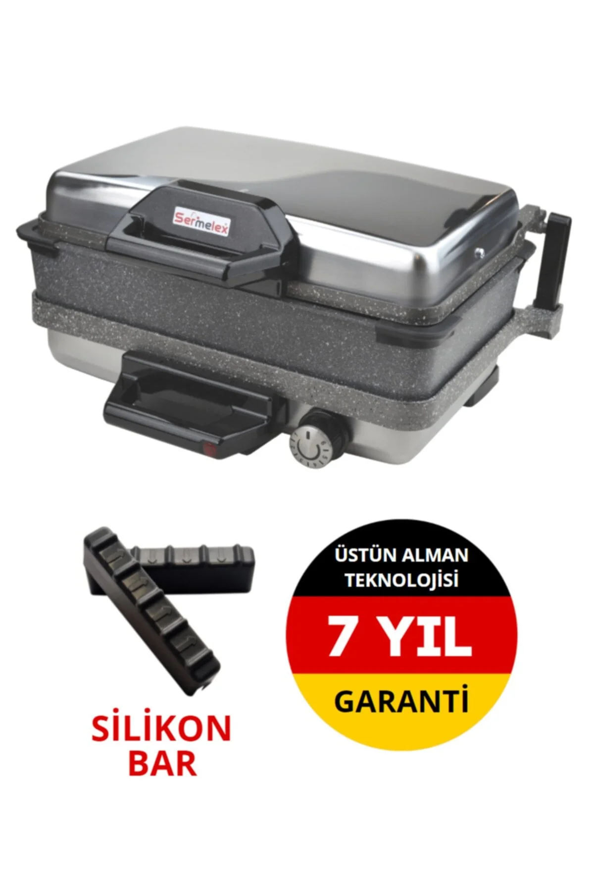 پلوپز چندکاره توربو گرانیت گریل INOX تابه گرانیتی توستر کباب پز پیتزا SILEX BAZLAMA LAHMACUN اورجینال Sermelex
