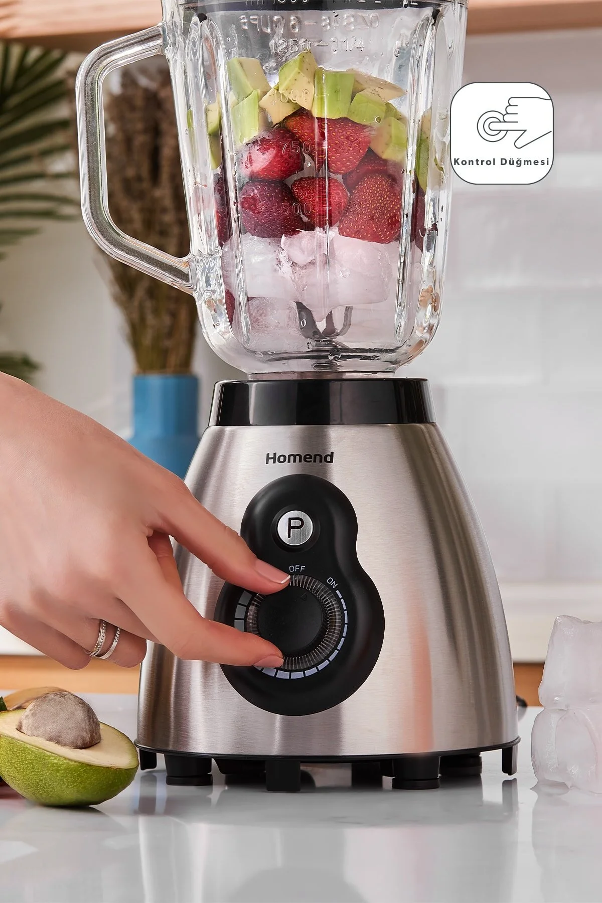 ست مخلوط کن خاکستری Blendsetter 1920H اسموتی  HOMEND