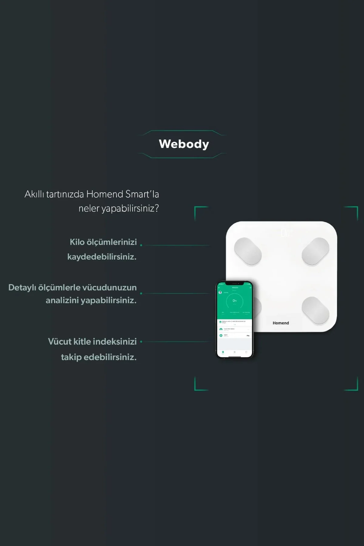 ترازو WEBODY SMART وزن اورجینال HOMEND