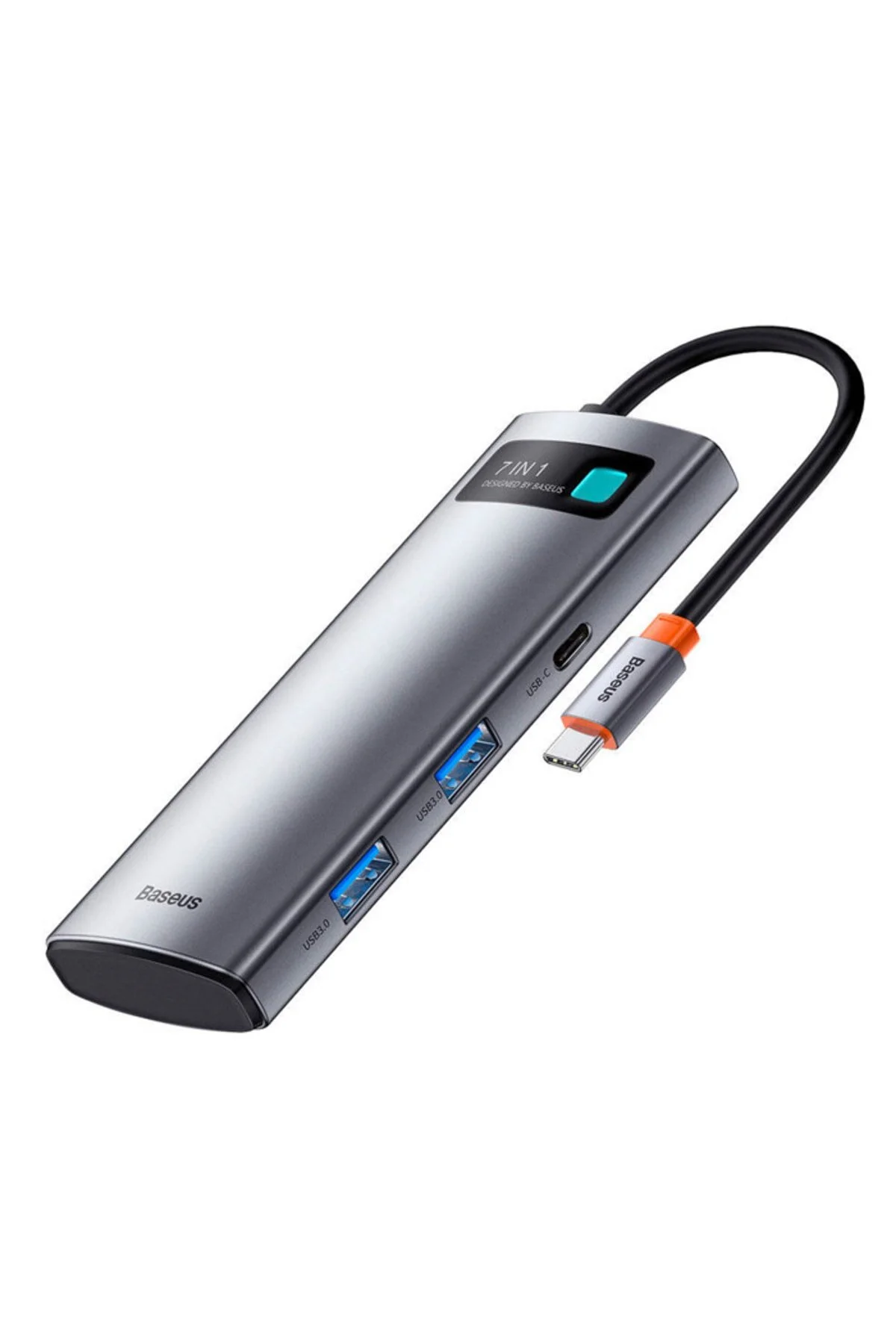 افزاینده و چندراهی METAL GLEAM SERIES 7IN1 TYPE C HUB ADAPTER MULTIPLER GRI Baseus
