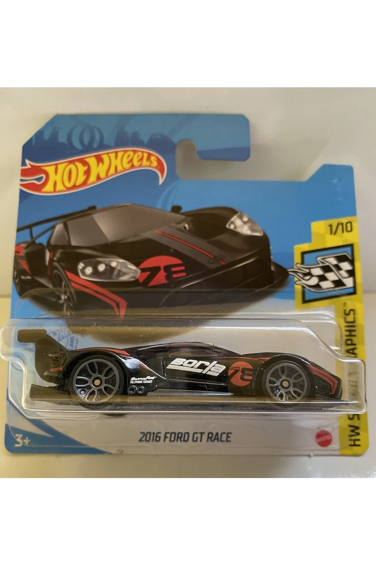 ماشین اسباب بازی HOTWHEELS 2016 FORD GT RACE HOT WHEELS
