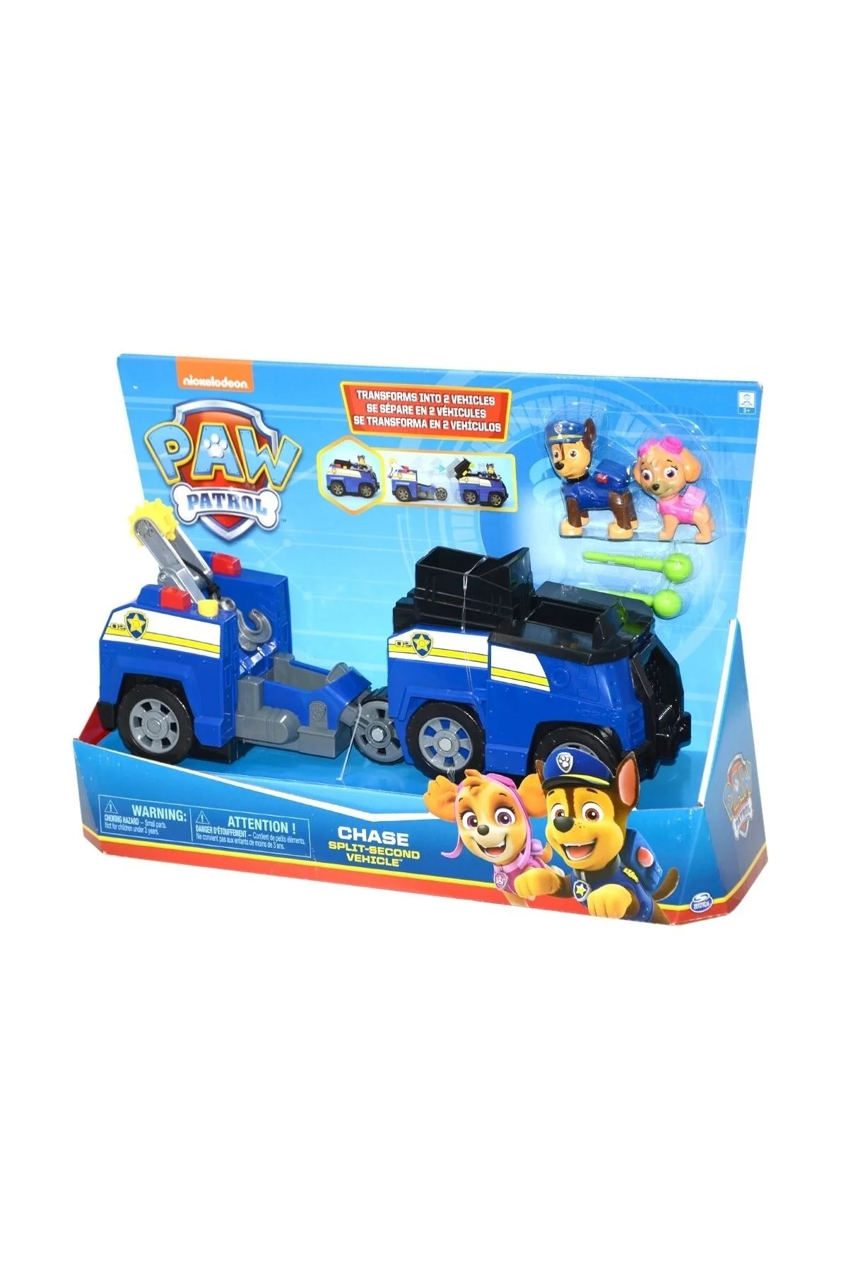 اسباب بازی های فیگور دیگر چیس 2 تکه کانورتیبل 06055931 PAW PATROL