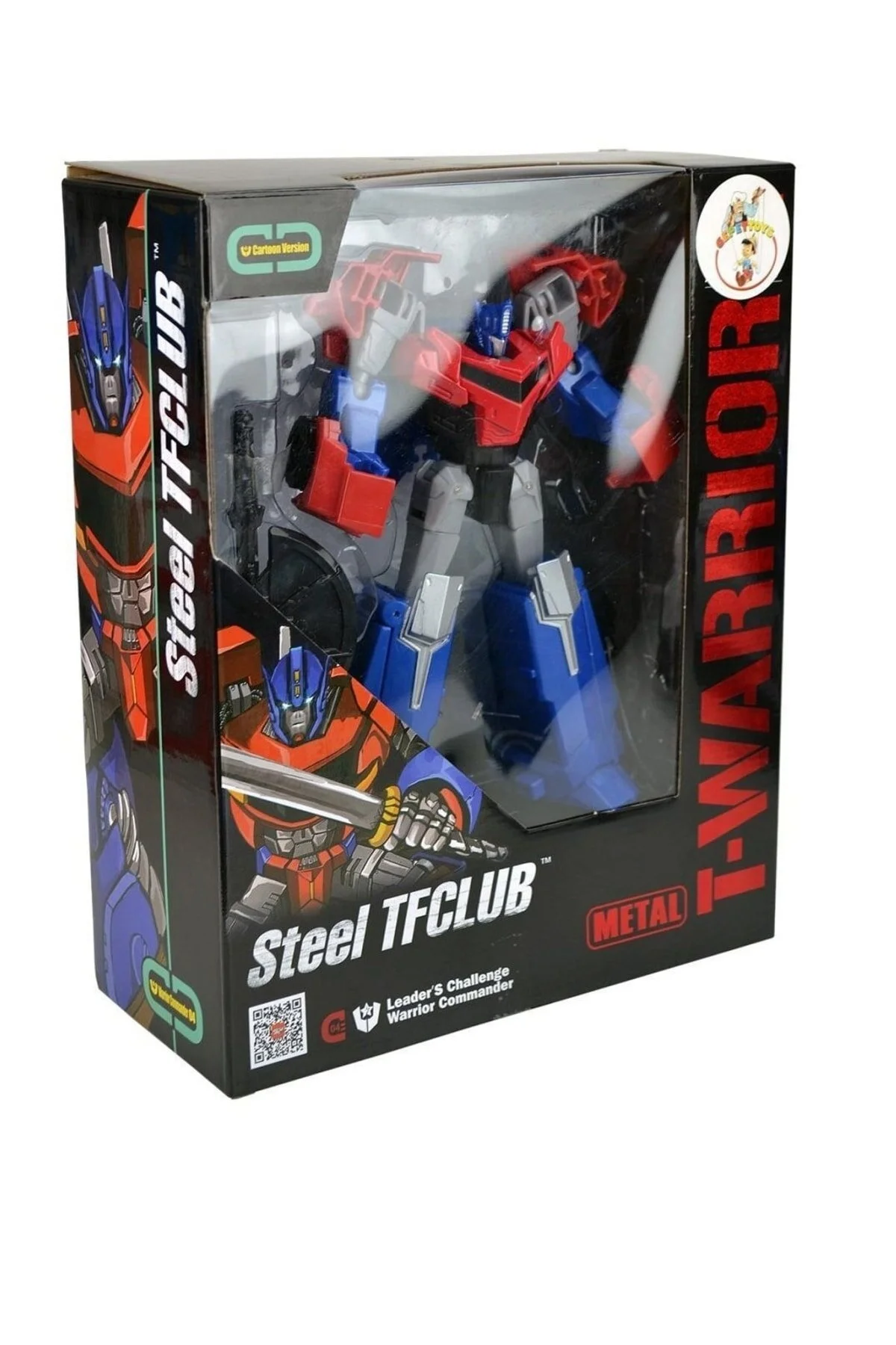 اسباب بازی های فیگور دیگر ROBOT TRANSWARRIOR OPTIMUS PRIME TRANSFORMABLE TOY TRANSFORMERS 20 CM scntoys