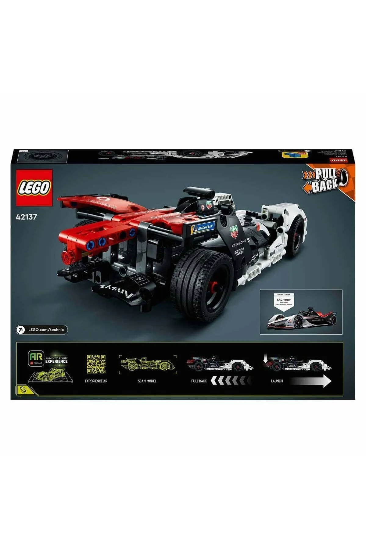 ست علمی اسباب بازی TECHNIC FORMULA E PORSCHE 99X ELECTRIC 42137 اورجینال LEGO