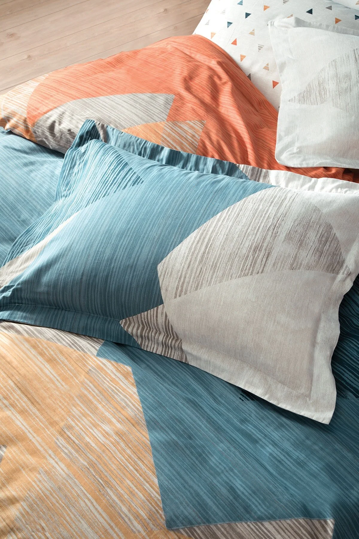 کاور لحاف دو نفره مجموعه پوشش دوتایی ADEN RANFORCE BLUE NAVY Yataş