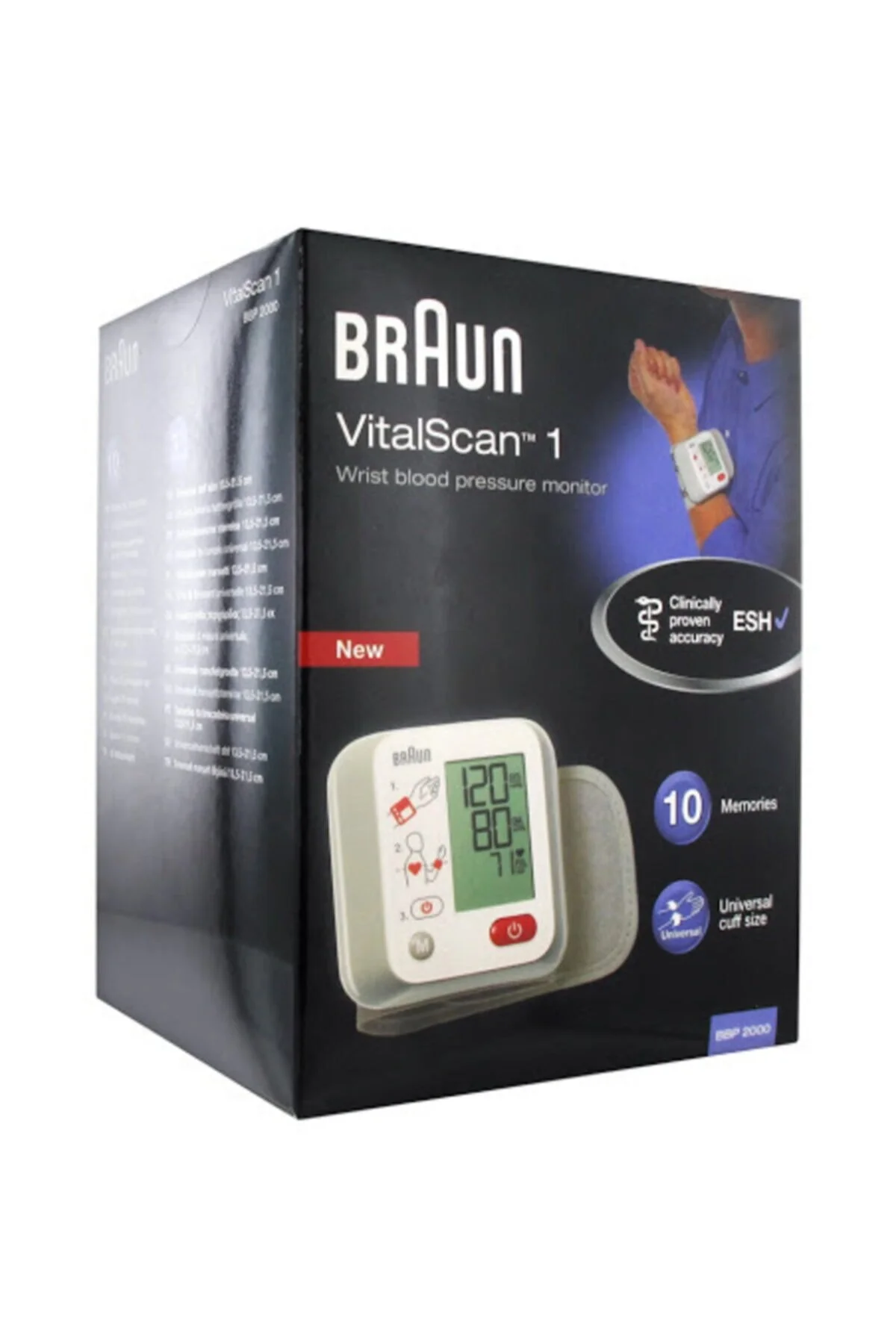 فشارسنج مردانه و زنانه BBP 2000 اسکن حیاتی 1 تجهیزات فشار خون اندازه دودکش براون Braun