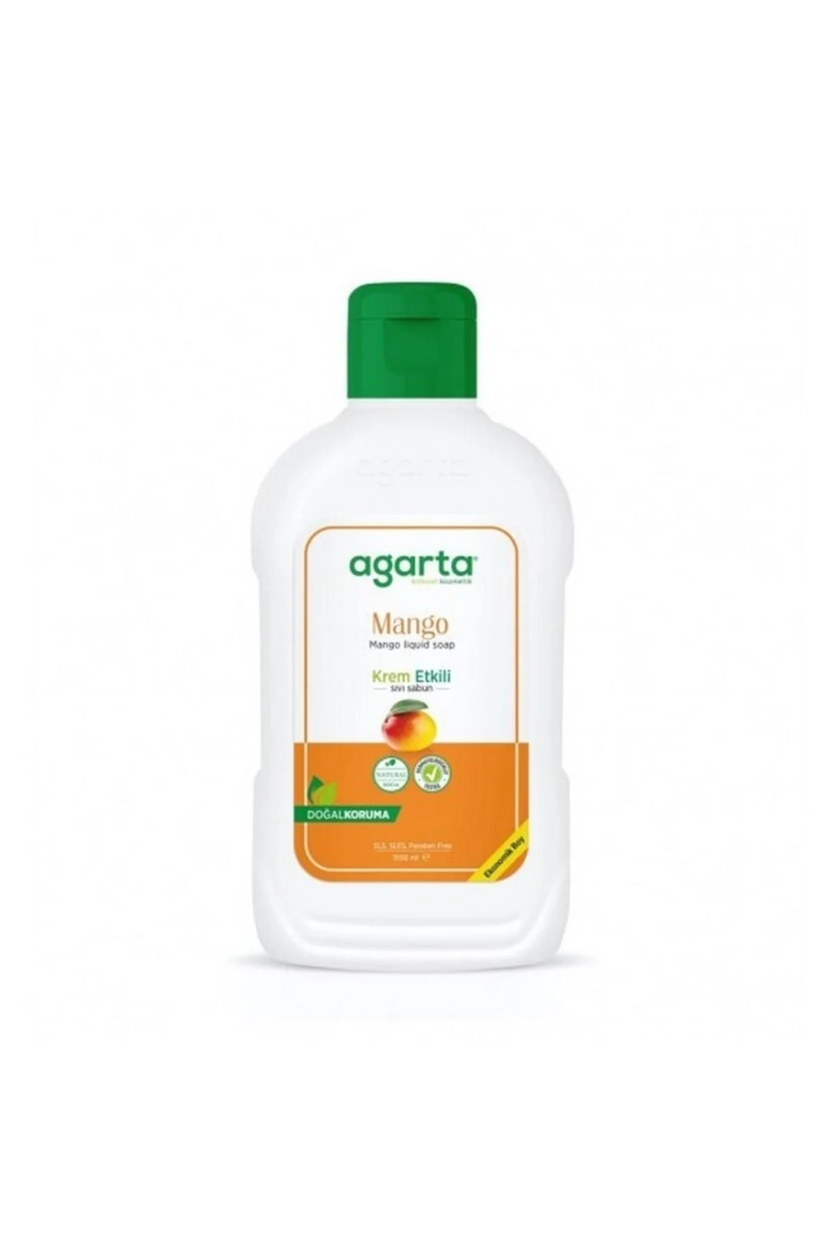 صابون مایع طبیعی با رایحه انبه 1500 میلی لیتر Agarta