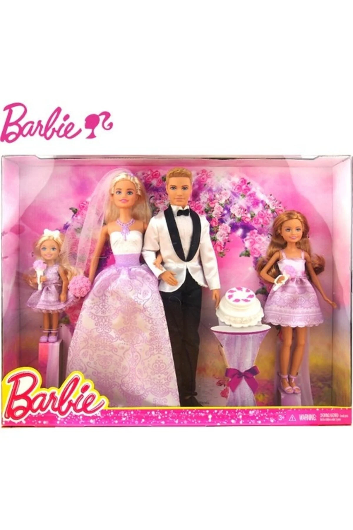 عروسک های اسباب بازی و لوازم جانبی ست عروس داماد کن خواهران Barbie