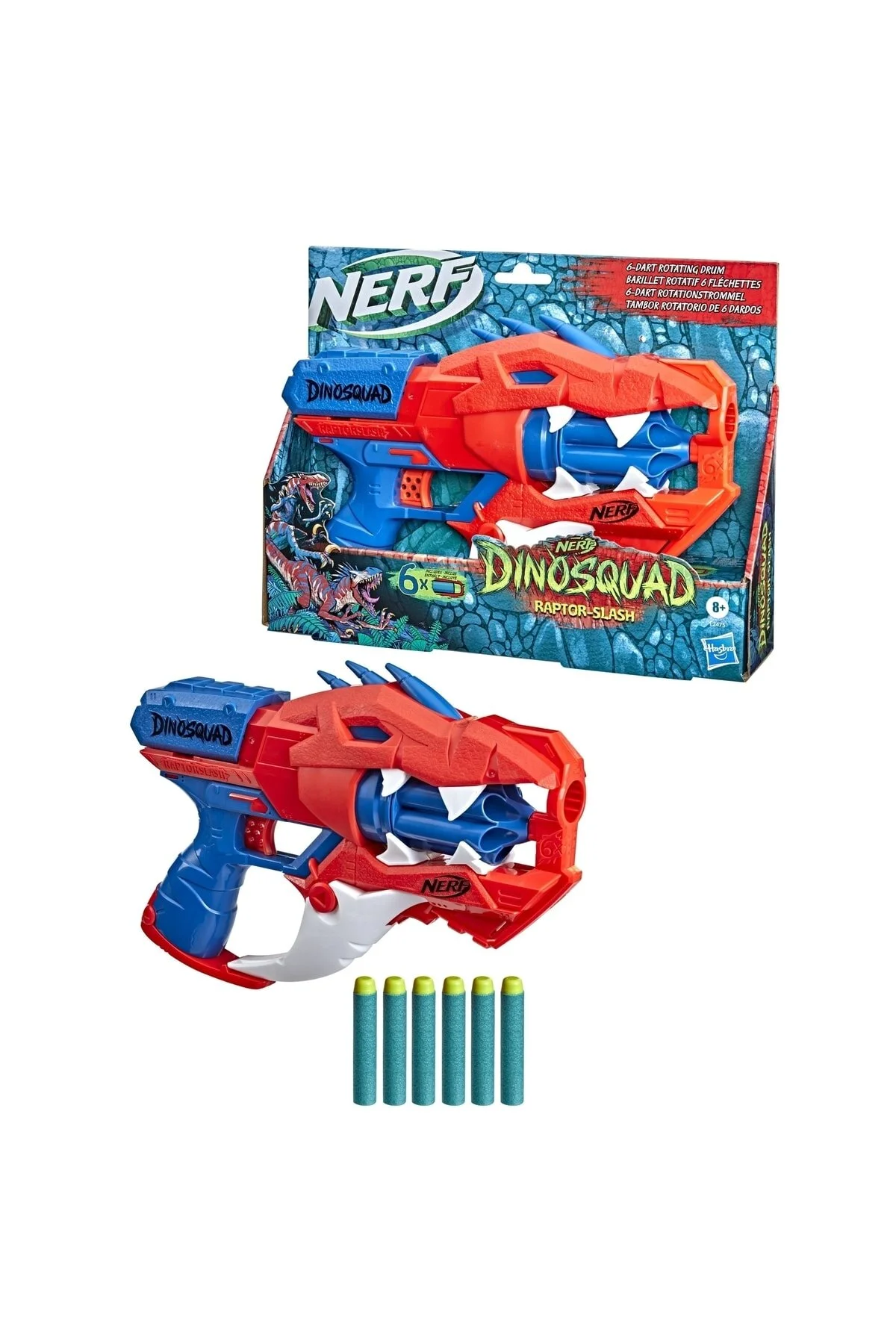 تفنگ های اسباب بازی و آب DINOSQUAD RAPTOR SLASH F2475 نرف اورجینال Nerf