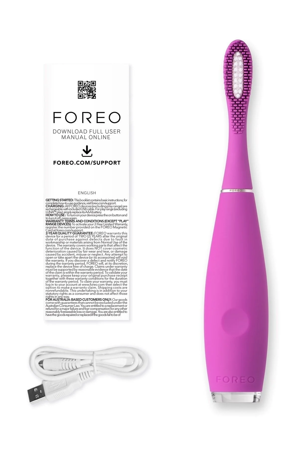 مسواک شارژی ISSA ™ کودکان بچه ها برای 5 تا 12 سالگی کوسه بری شاد Foreo