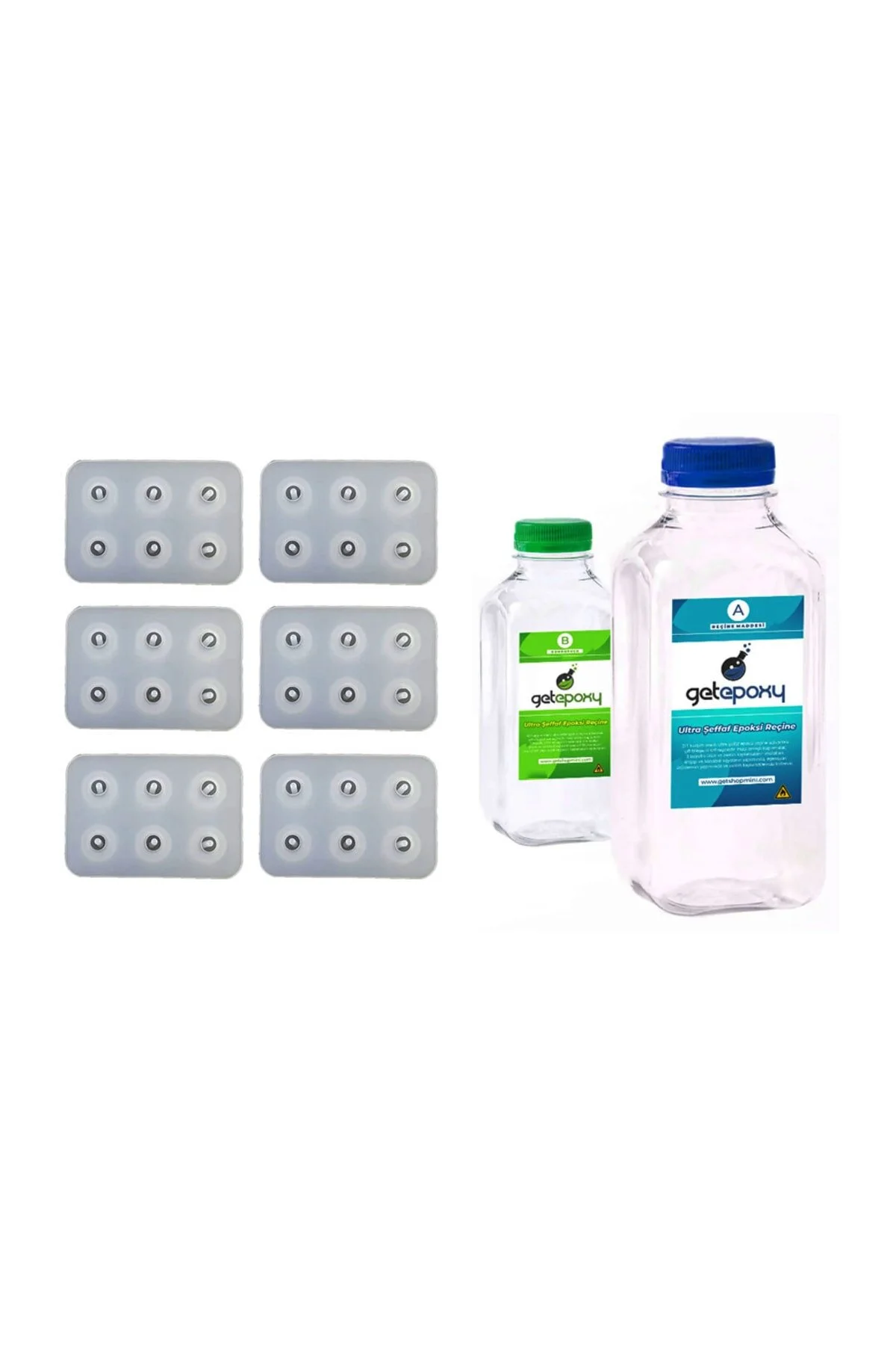 مدل خودرو قالب مهره 8 میلی متری + مجموعه رزین 375 لیتری اورجینال Getshopmini