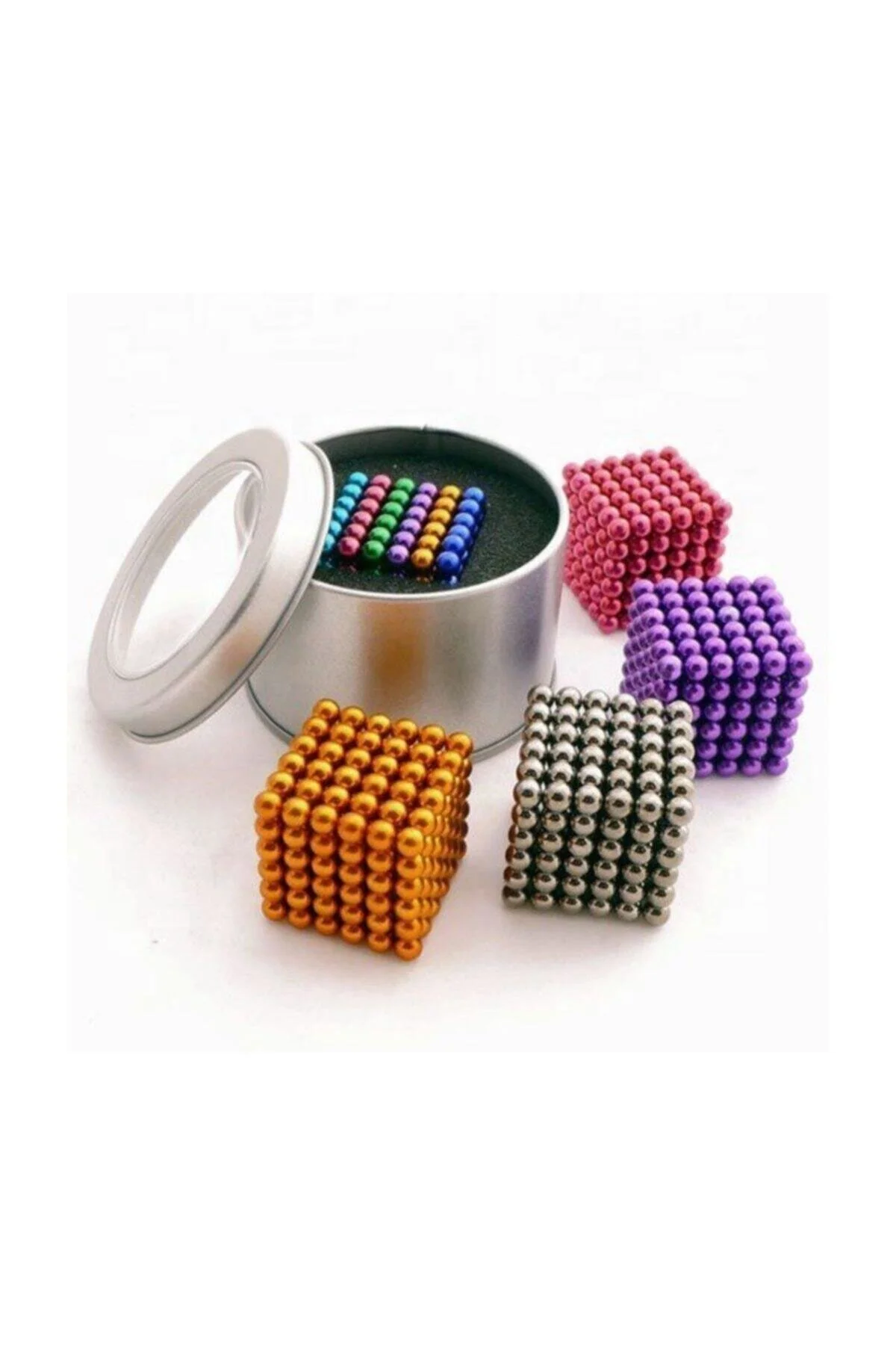 لگو و اسباب بازی های ساخت محور 6 رنگ 5MM 216PCS NEOCUBE NEODYMIUM MAGNET CUBE توپ مغناطیسی جادویی A1A144 از ترکیه MOBGİFT