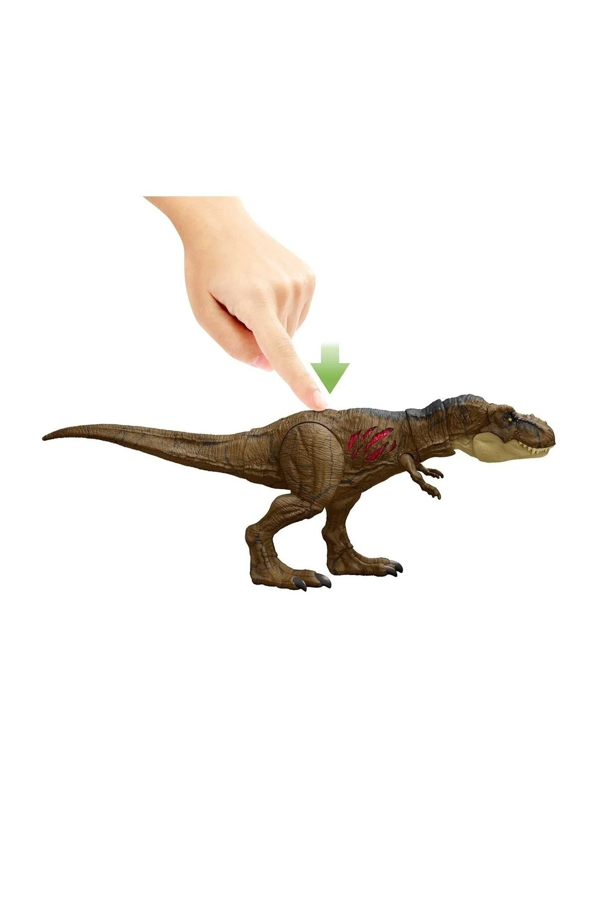 ماشین اسباب بازی HGC19 JURASSIC WORLD WILD T REX شکل Mattel