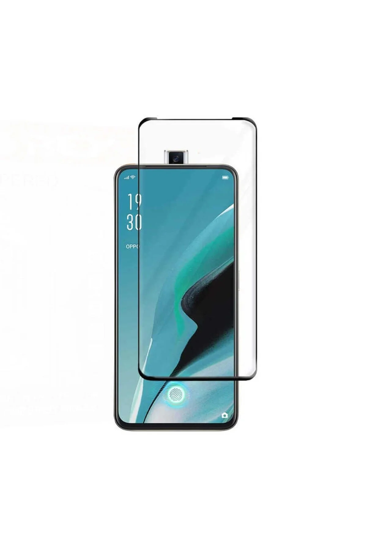 محافظ صفحه نمایش شیشه ای کاملاً پوشاننده OPPO RENO 2Z سازگار فیبکس Fibaks