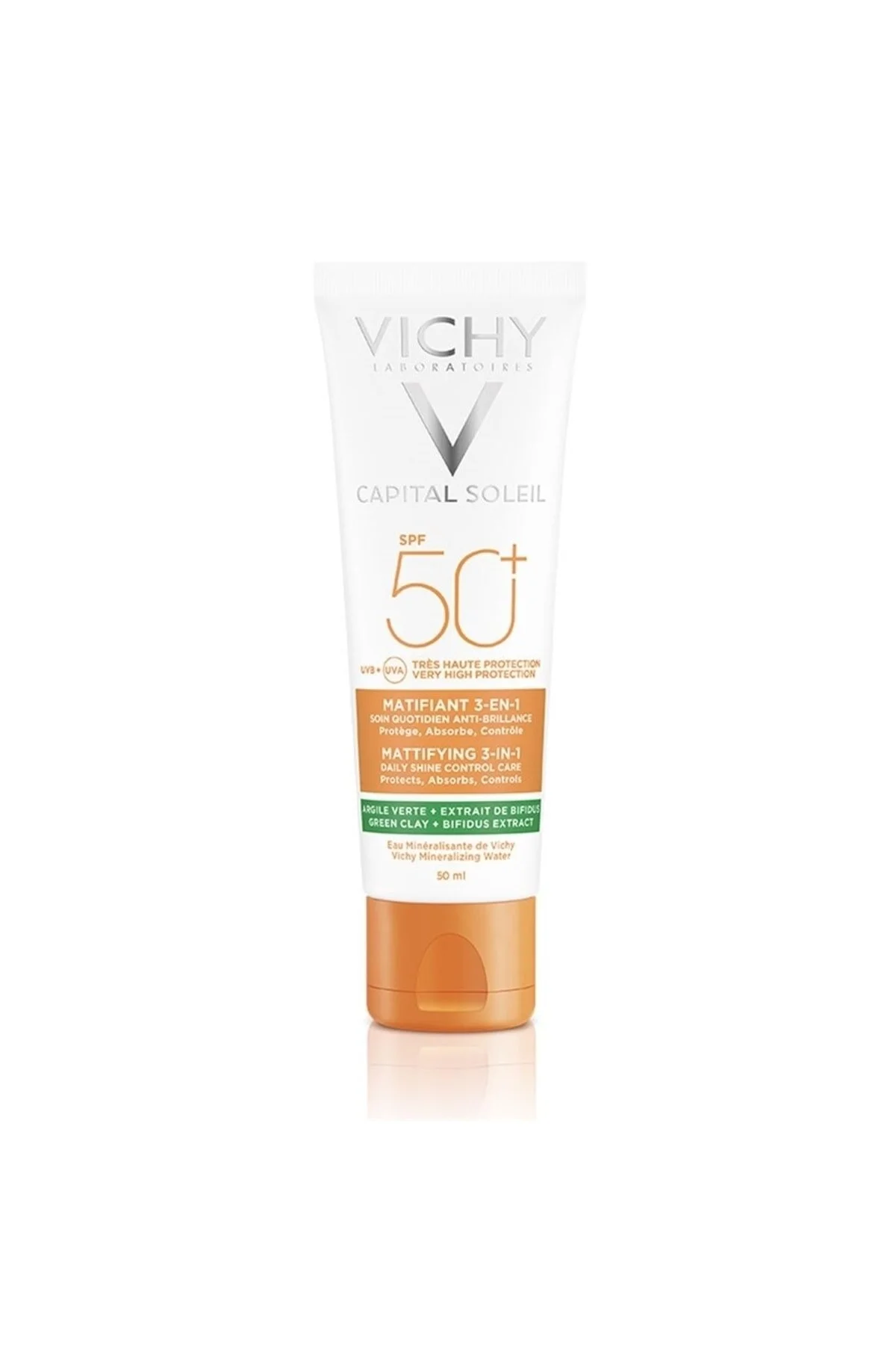 ست کرم ضد آفتاب CAPITAL SOLEIL MATTIFYING SPF 50+ 50 میل خورشید حفاظت بالا ویشی Vichy