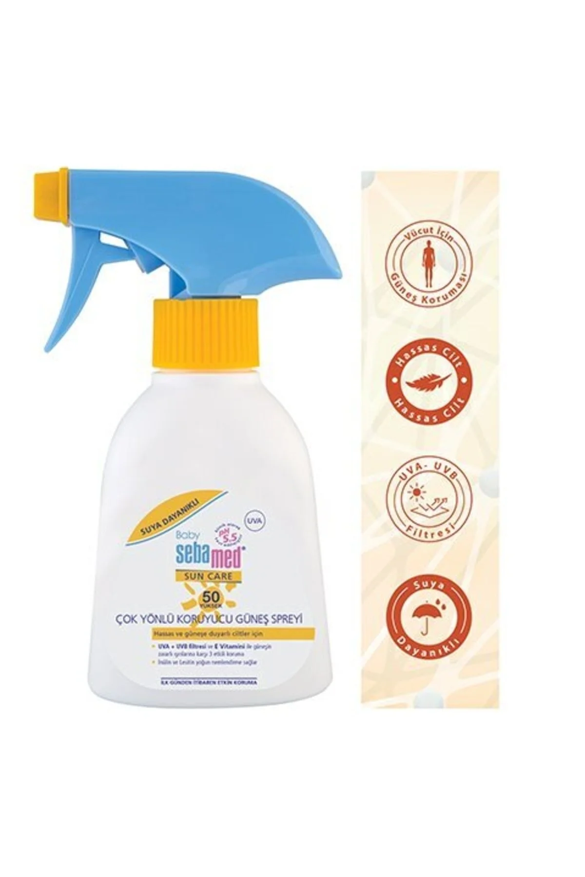 Sebamed کرم ضد آفتاب بدن با SPF50+ و حجم 200 میلی لیتر