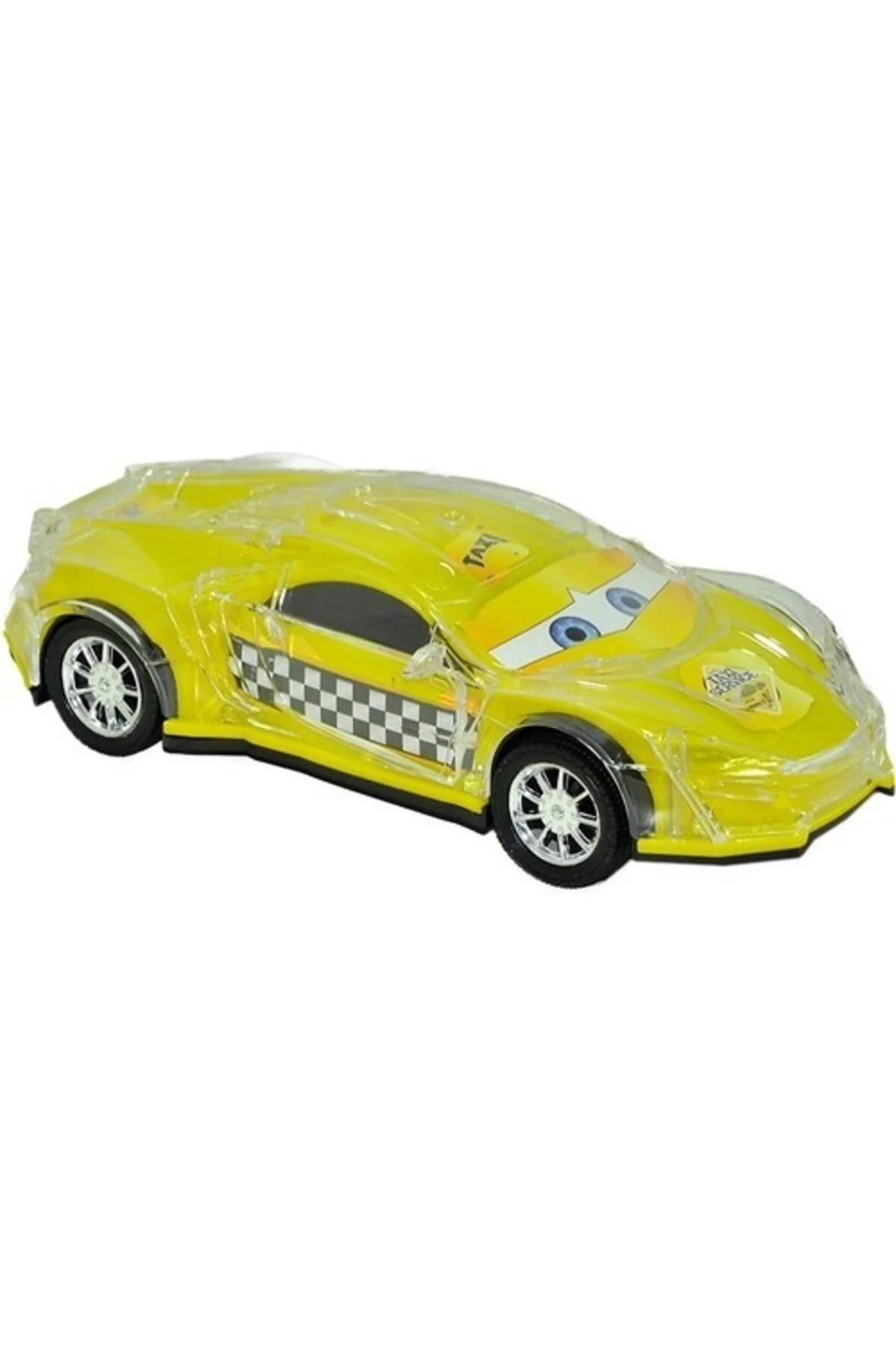 ماشین اسباب بازی TOY MOVABLE WITH SOUND AND LIGHT MULTI TURN TAXI CAR Prestij