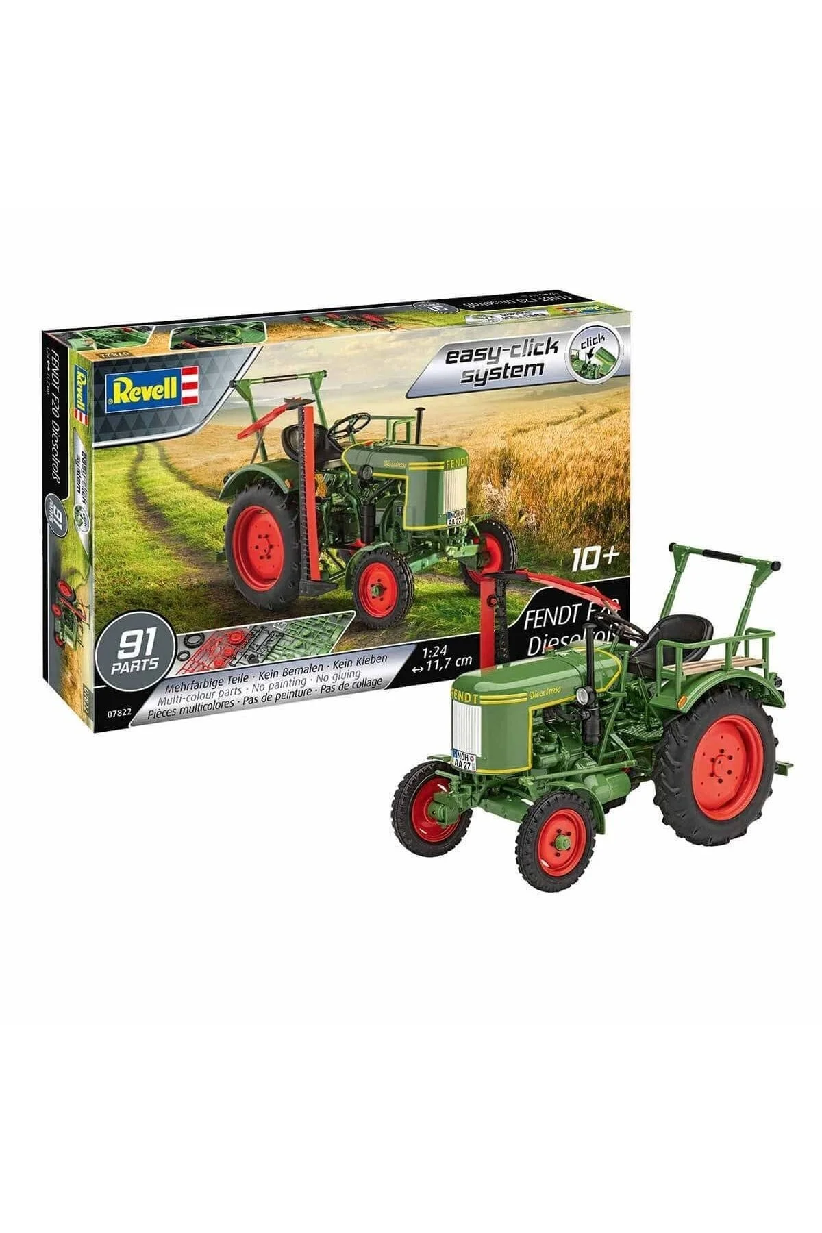 بازی های رومیزی 1:24 Fendt F20 Dieselross Tractor Vsa07822 REVELL