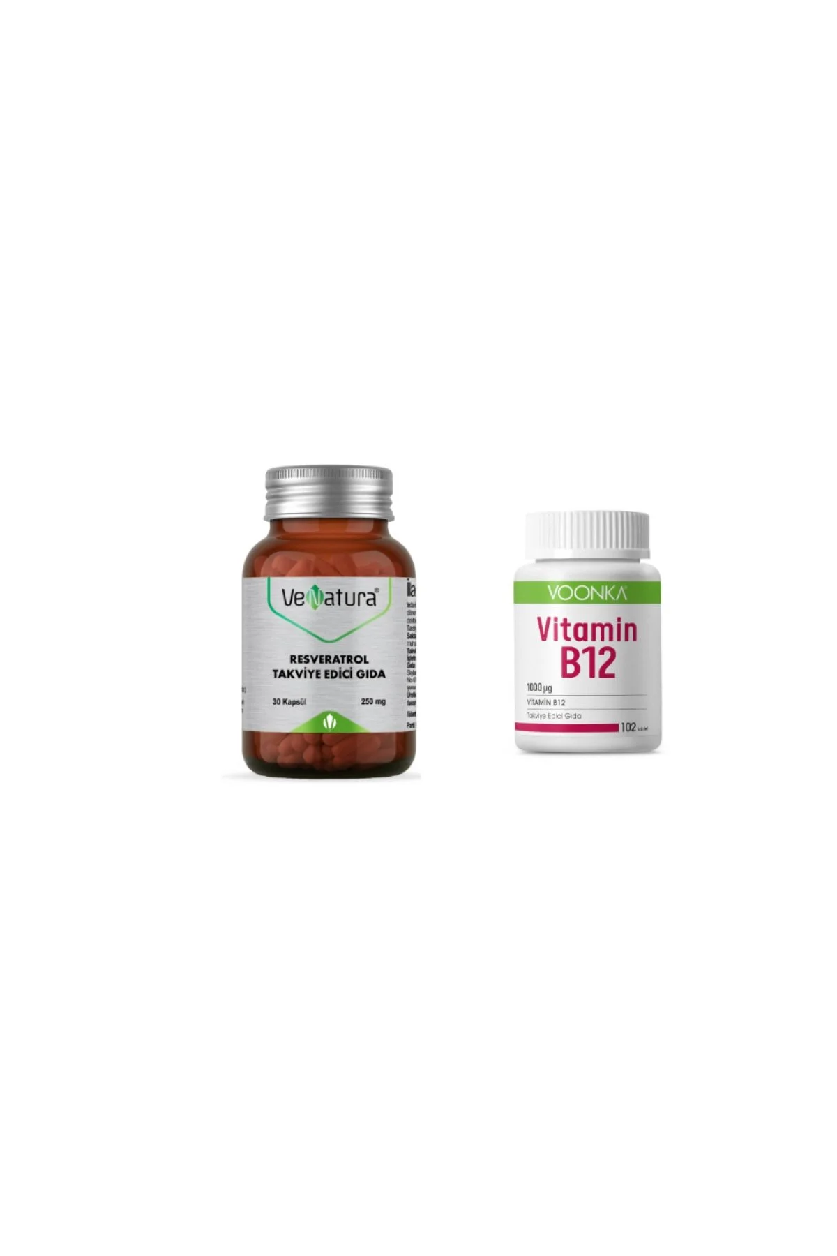 ویتامین RESVERATROL 250 MG 30 کپسول + قرص B12 102 Venatura