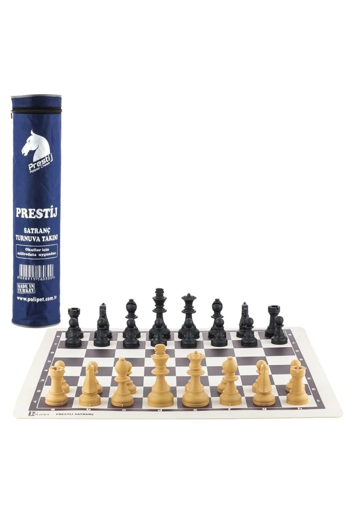 شطرنج ست پرستیژ سایز بزرگ 45X45 سانتی متر رول با کیف Genel Markalar