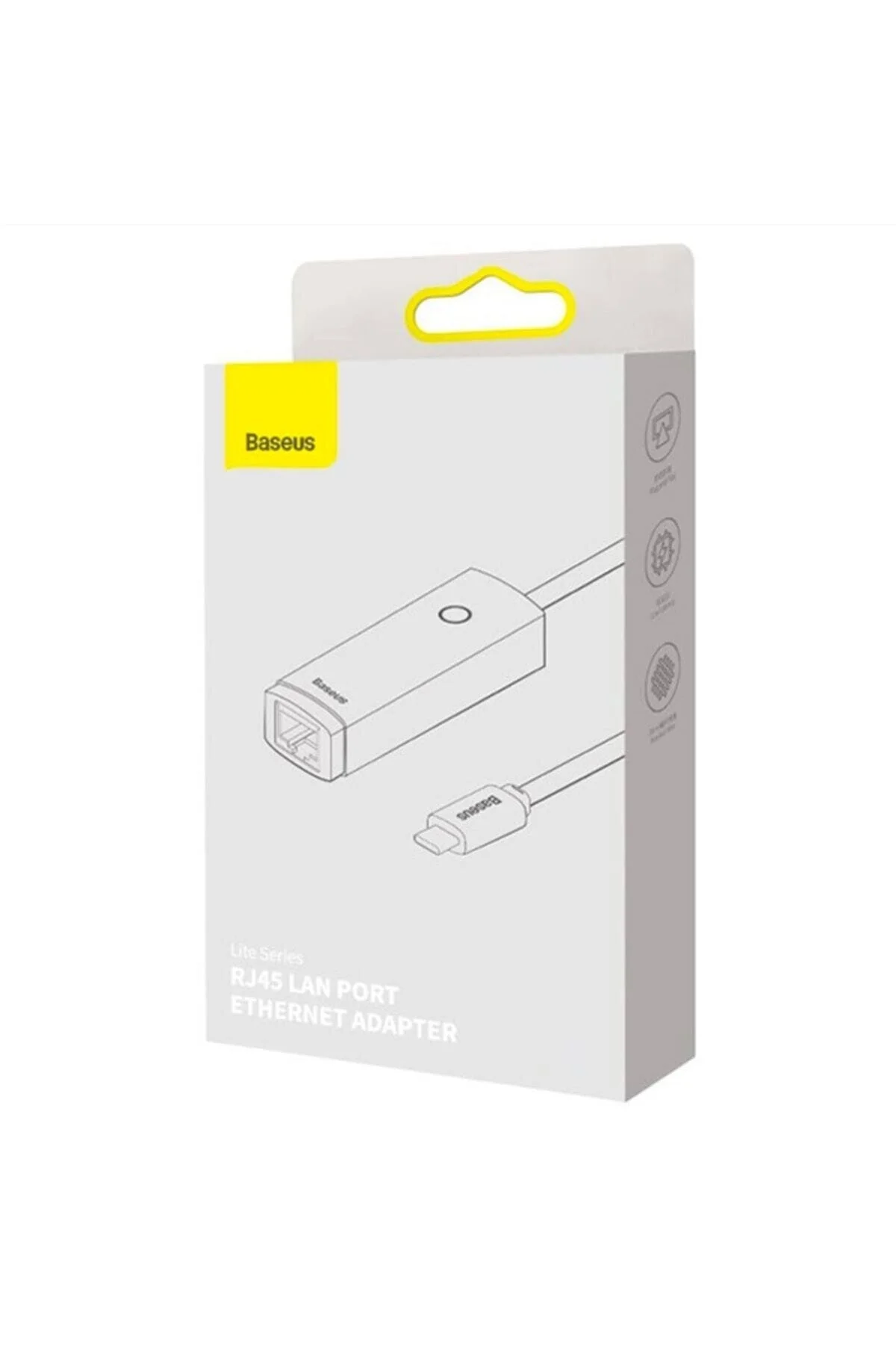 مبدل سری LITE 100MBPS TYPE C به RJ45 اترنت لن آداپتور خاکستری Baseus