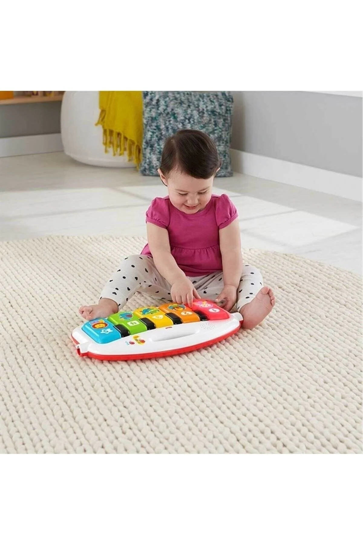 اسباب بازی های نوزاد و فعالیتی سفید مرکز ژیمناستیک اورجینال Fisher Price